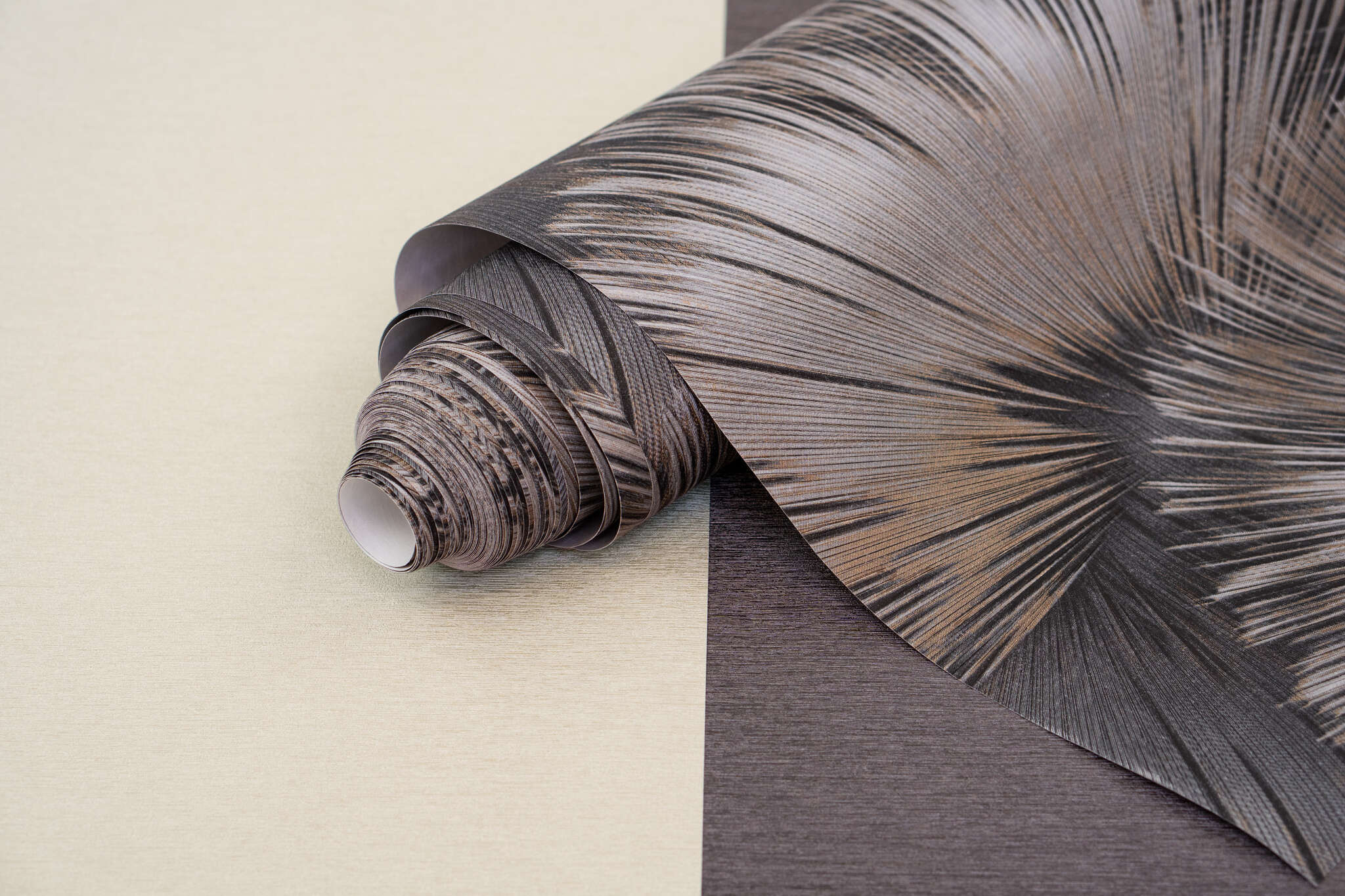 10-608656 Detailaufnahmen 4 Image détaillée de Papier peint uni avec texture fil