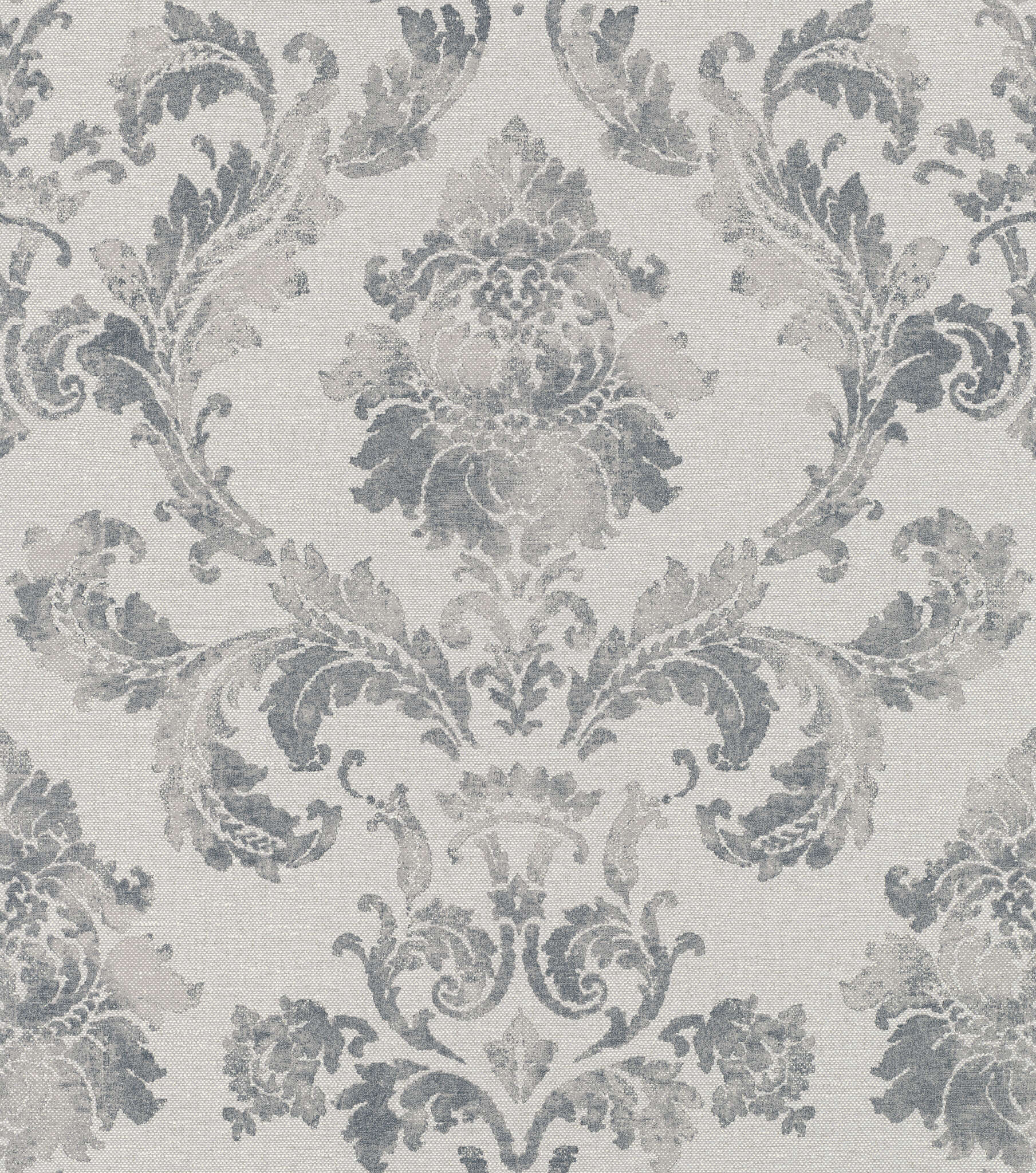 10-412642 Artikelscan 1 Damask Vliestapete in Grau In Bloom 412642