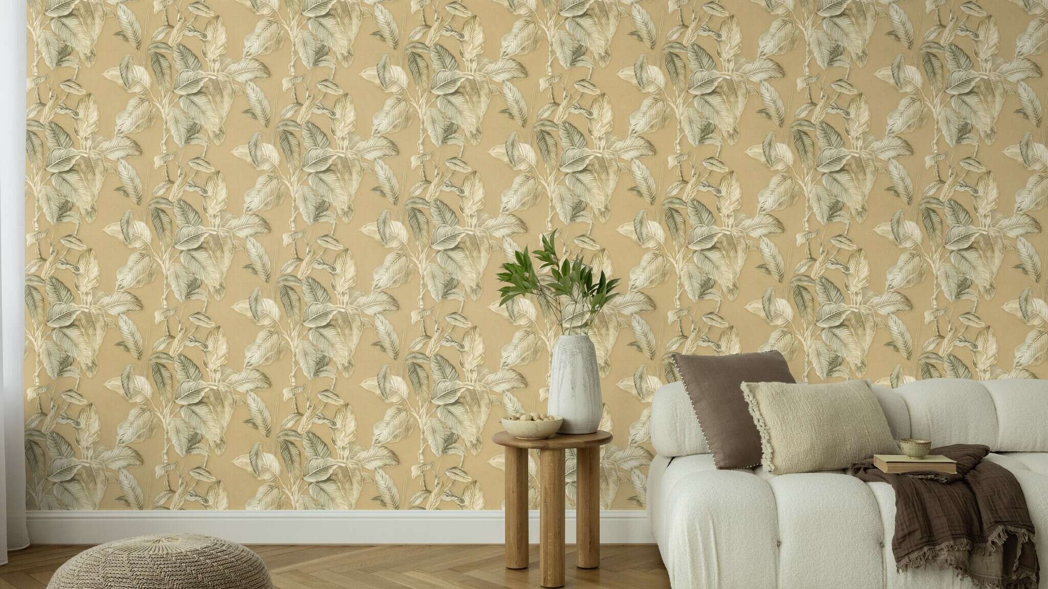 10-571479 Raumsituationen 2 Non-woven wallpaper in beige Back To Nature 571479