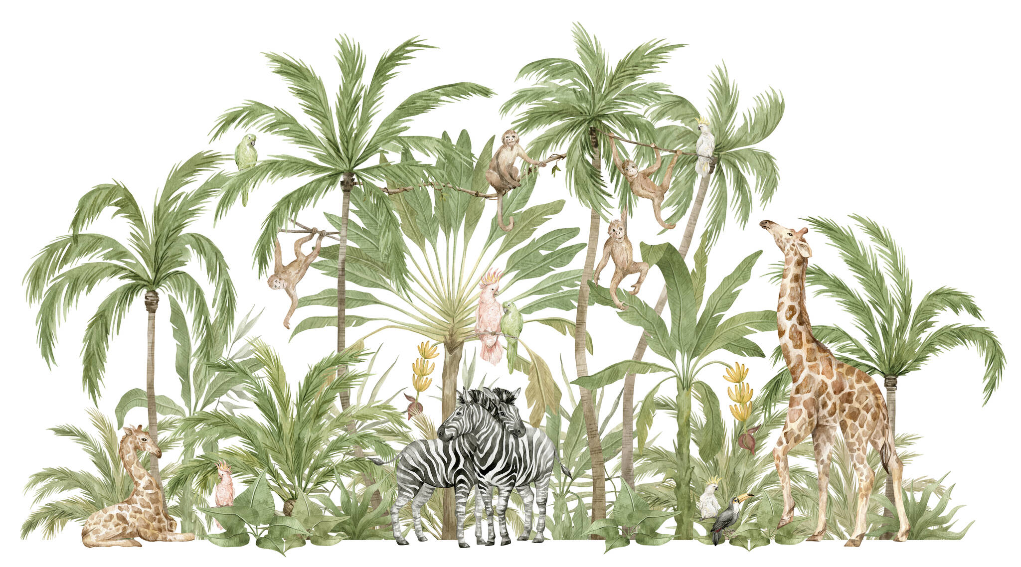 10-360080 Artikelscan 1 Kids room wallpaper jungle photo wallpaper 360080