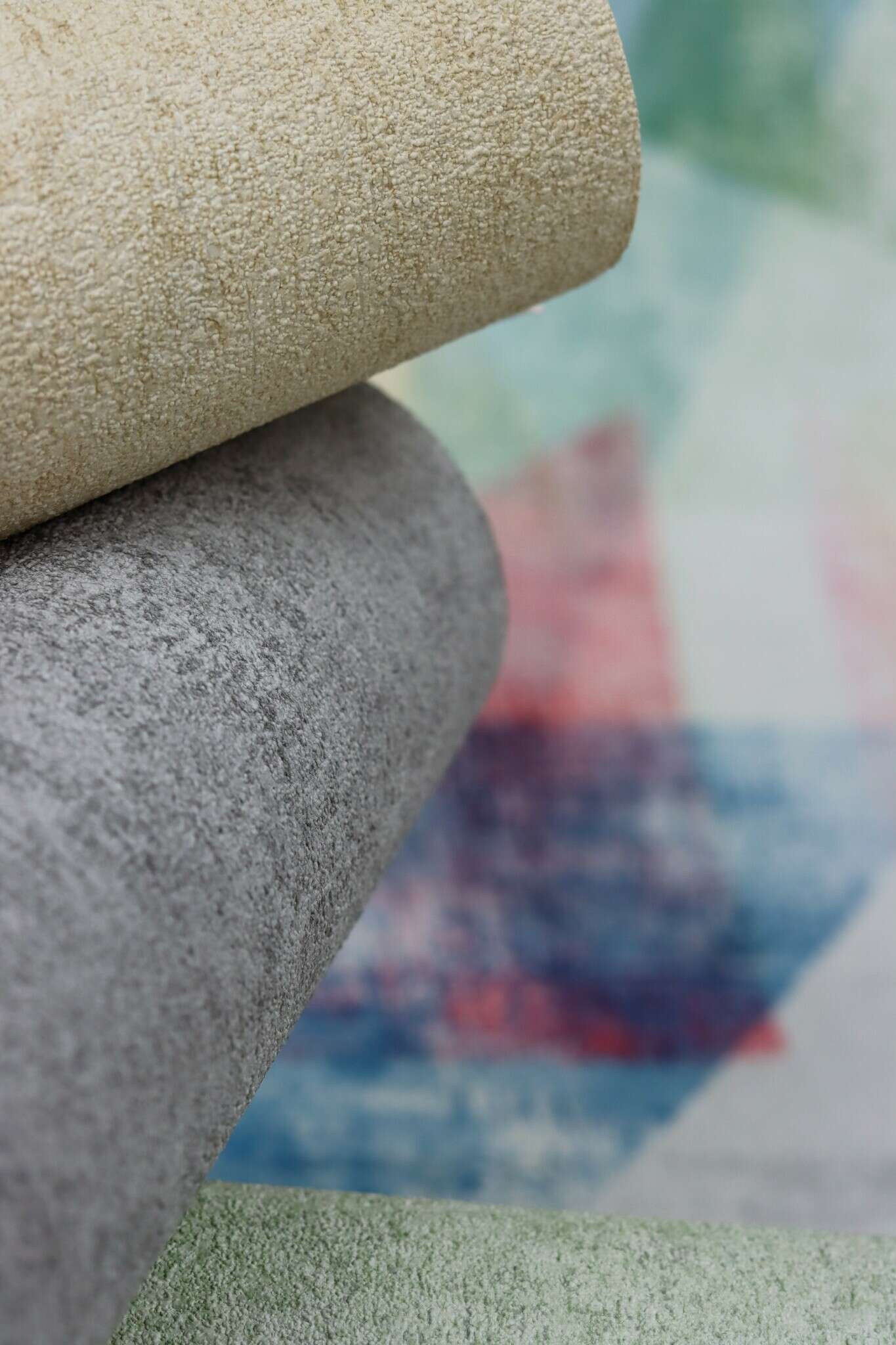 10-617191 Detailaufnahmen 10 Detailed image of Single-colour wallpaper with a rough plaster look
