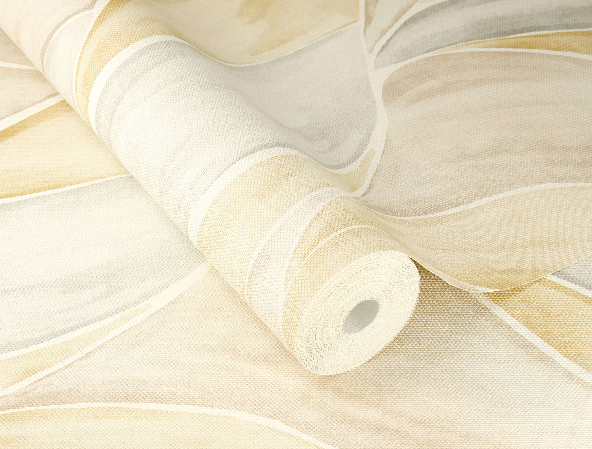 10-416503 Detailaufnahmen 1 Non-woven wallpaper in yellow Selection vinyl/non-woven 416503