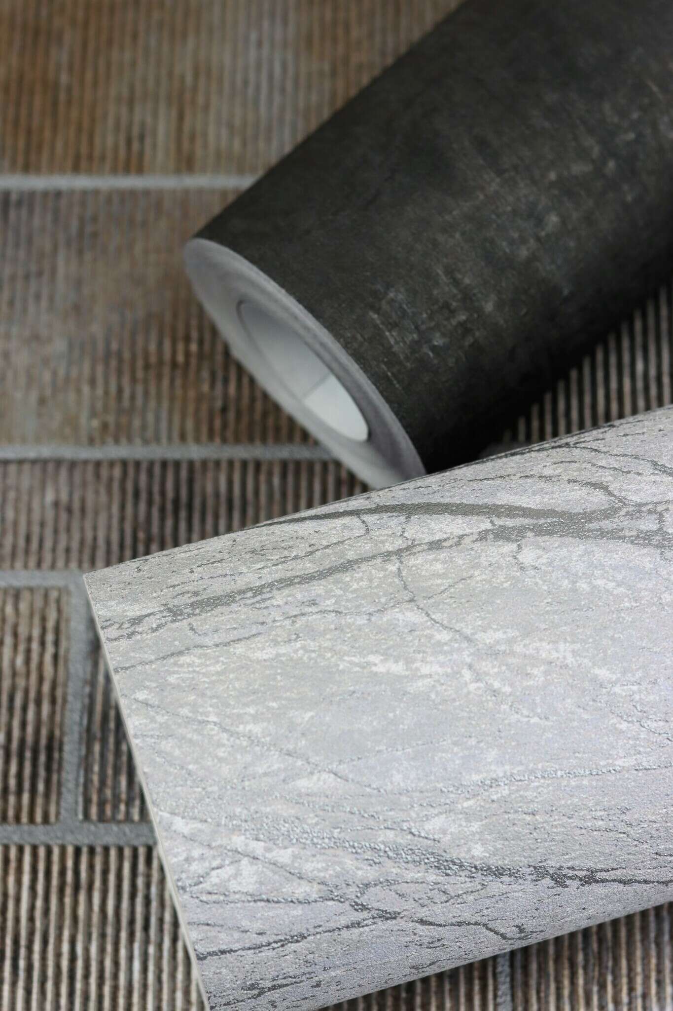 10-428216 Detailaufnahmen 13 Papier peint intissé gris-gris or Selection 428216