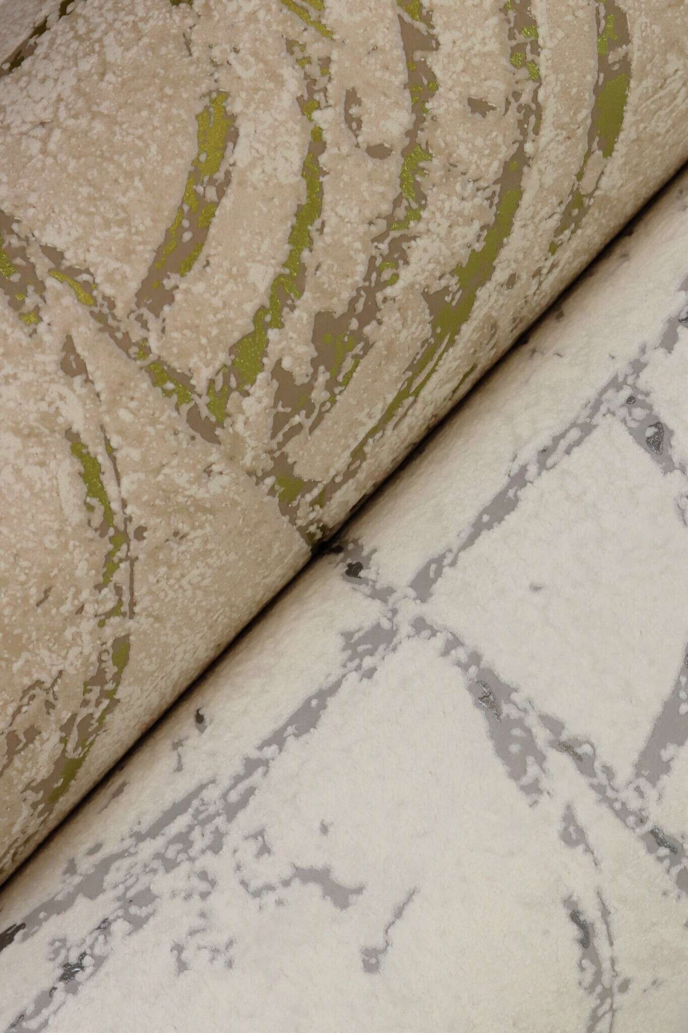 10-653618 Detailaufnahmen 3 Graphic non-woven wallpaper in white-cream white Welcome Home 653618