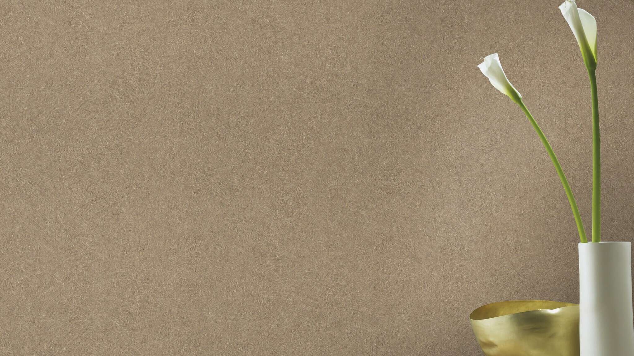 10-520286 Raumsituationen 2 Room with Single-colour wallpaper with plaster look
