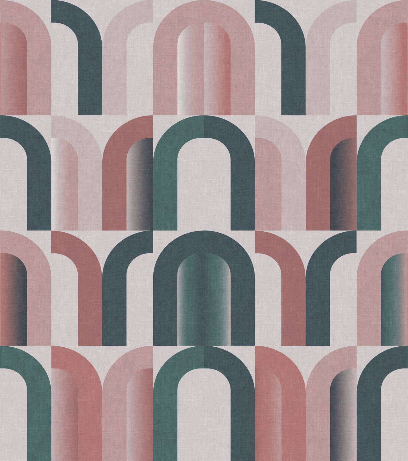 363944 - Wandbild - Geometrische Bögen mit Retro-Touch magicwalls photo wallpaper 363944