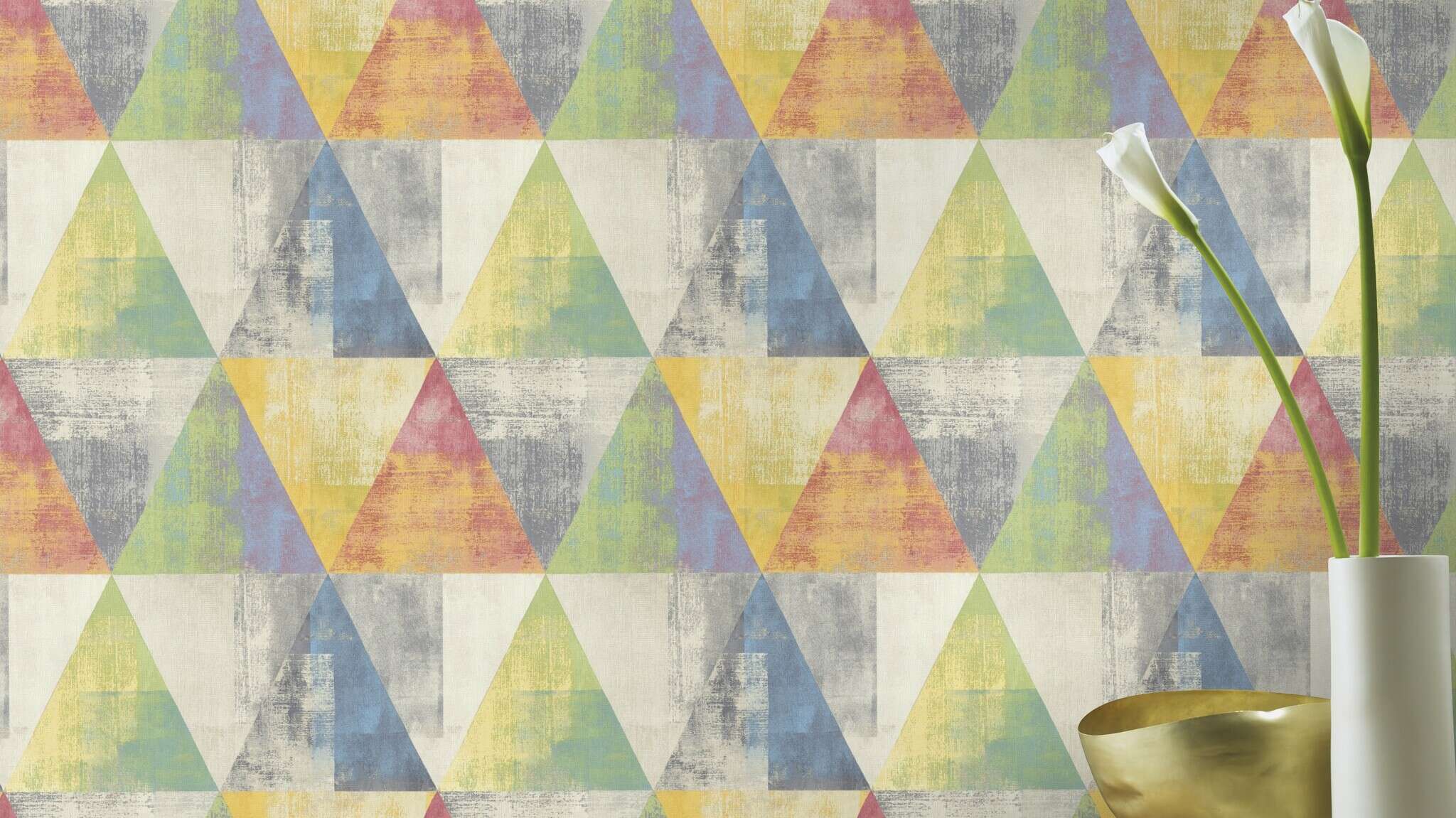10-410914 Raumsituationen 5 Non-woven wallpaper in green Selection 410914