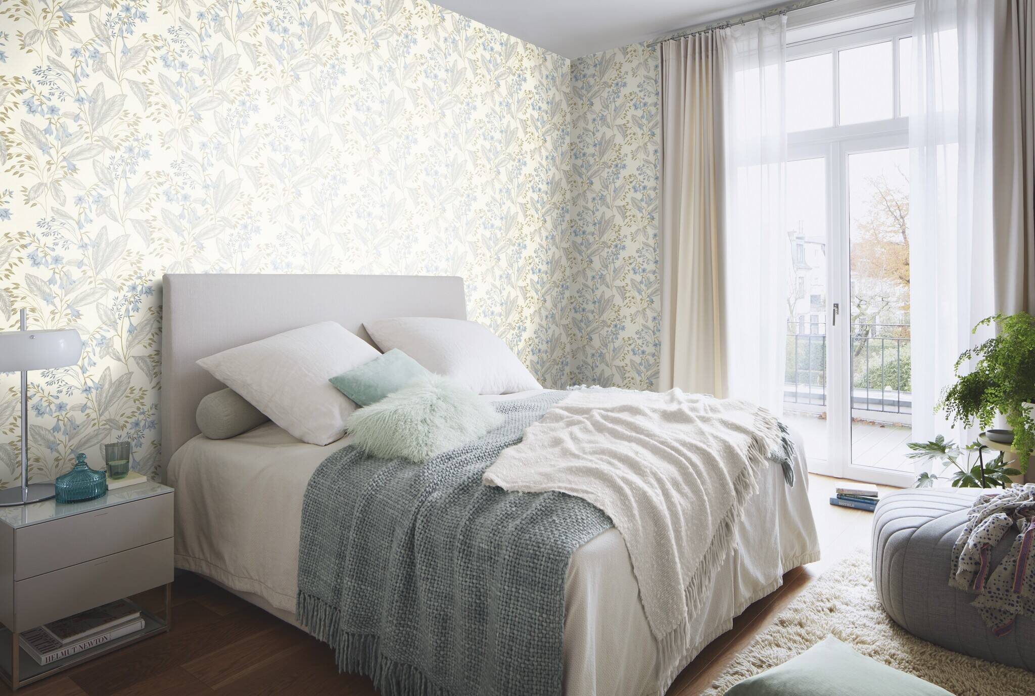 10-794441 Raumsituationen 3 Non-woven wallpaper in blue Selection vinyl/non-woven 794441