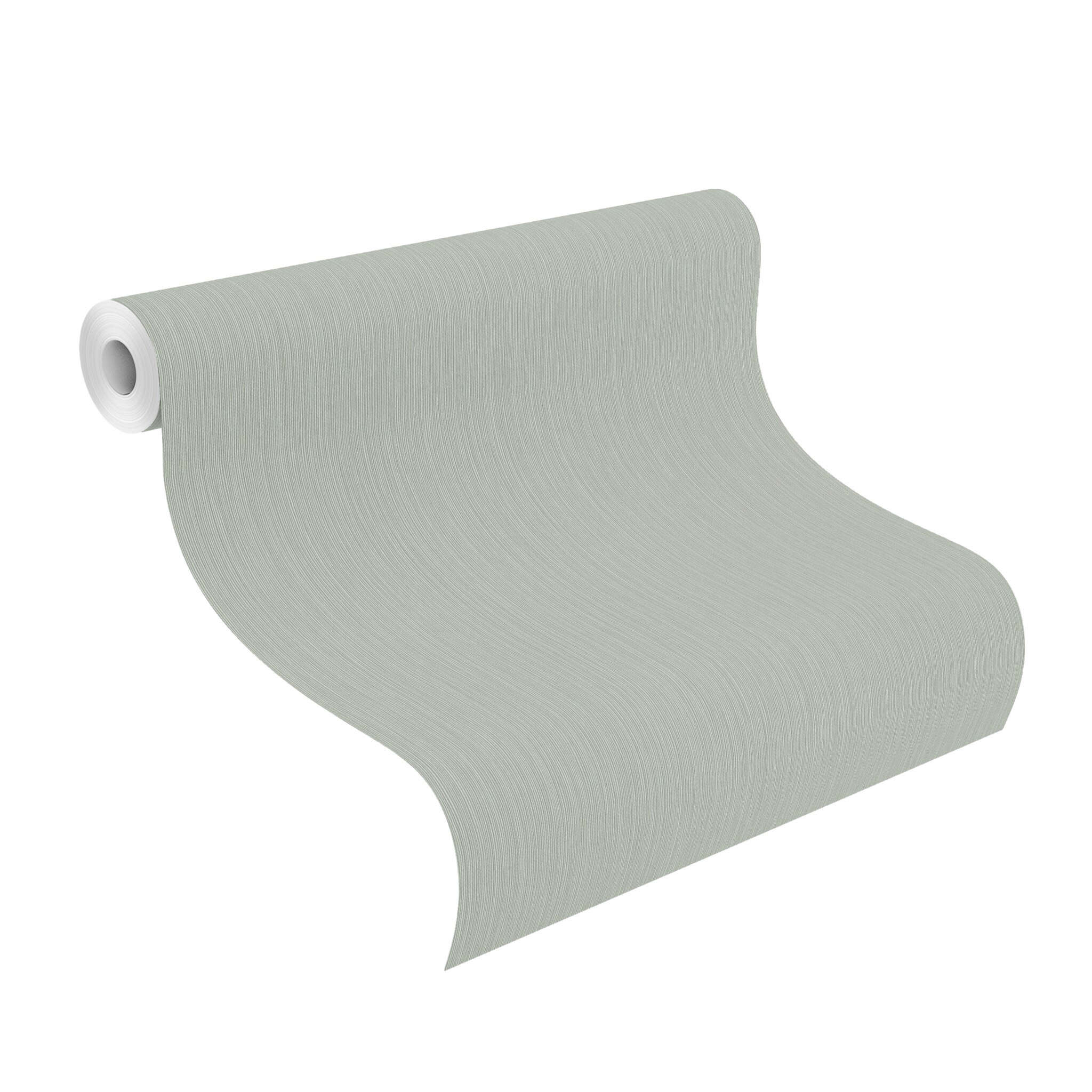 10-537659 Rolle abgerollt 1 Rouleau de déroulé avec Papier peint uni à l'aspect tissé