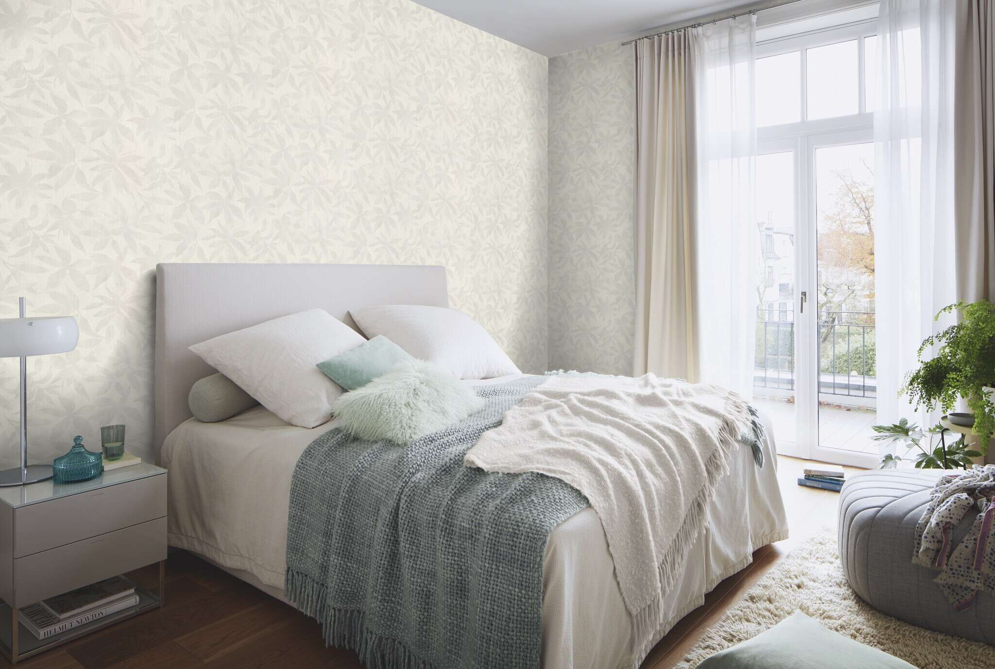 10-941067 Raumsituationen 1 Papier peint intissé blanc-turquoise Golden Hour 941067