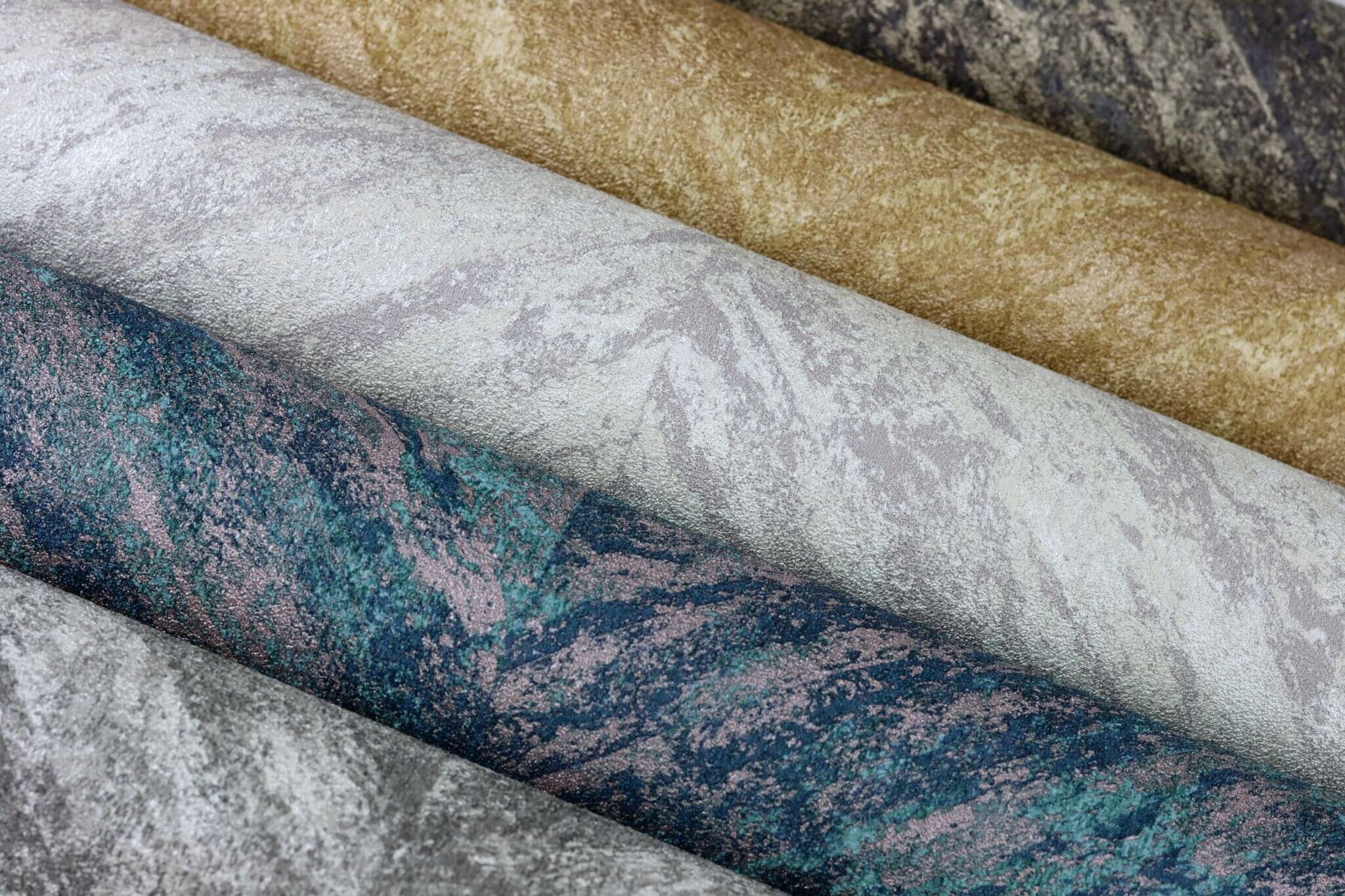 10-617542 Detailaufnahmen 1 Herringbone non-woven wallpaper in turquoise-lagoon Selection 617542