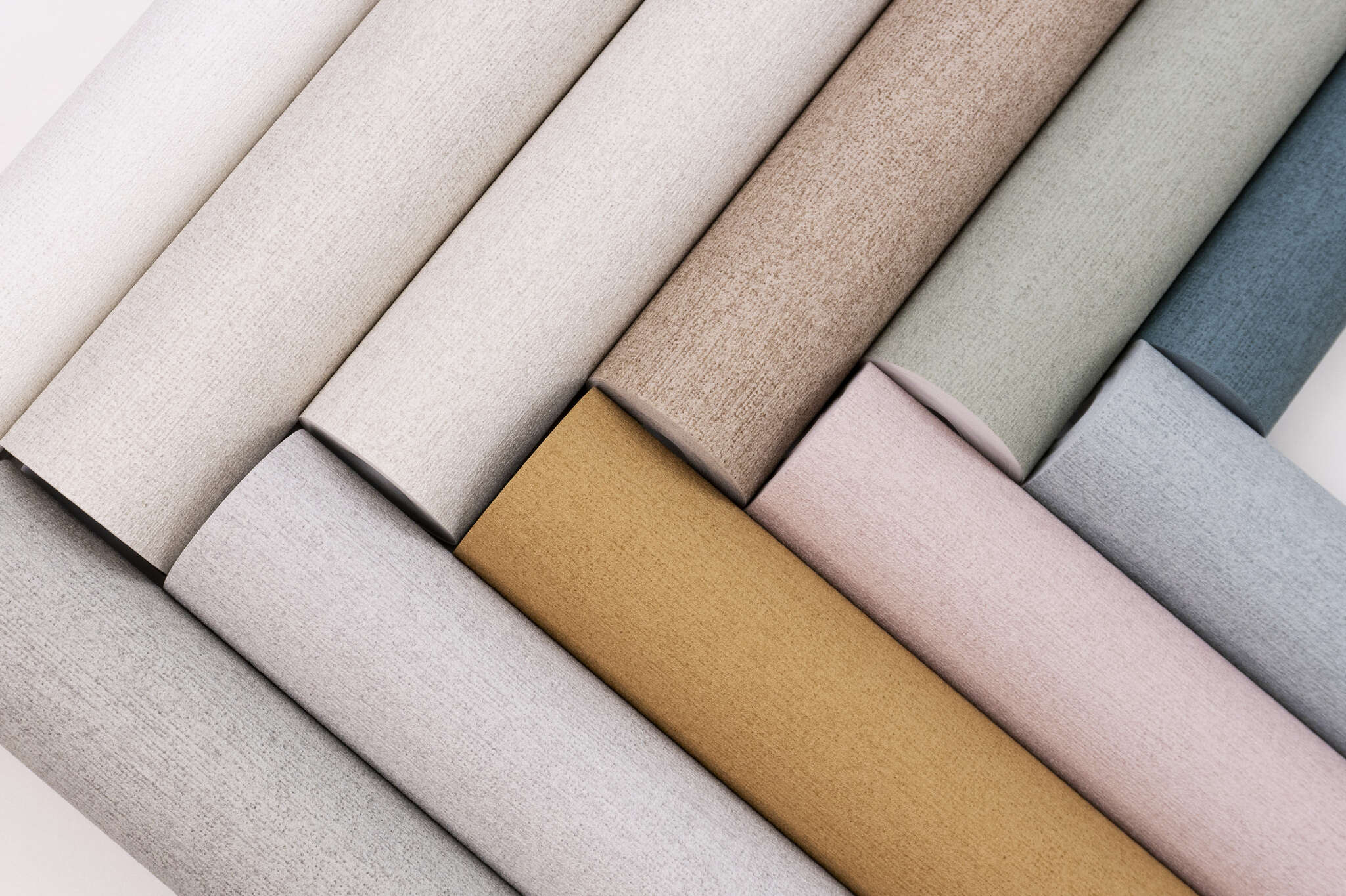 10-600292 Detailaufnahmen 1 Detailed image of Single-colour wallpaper with a woven look