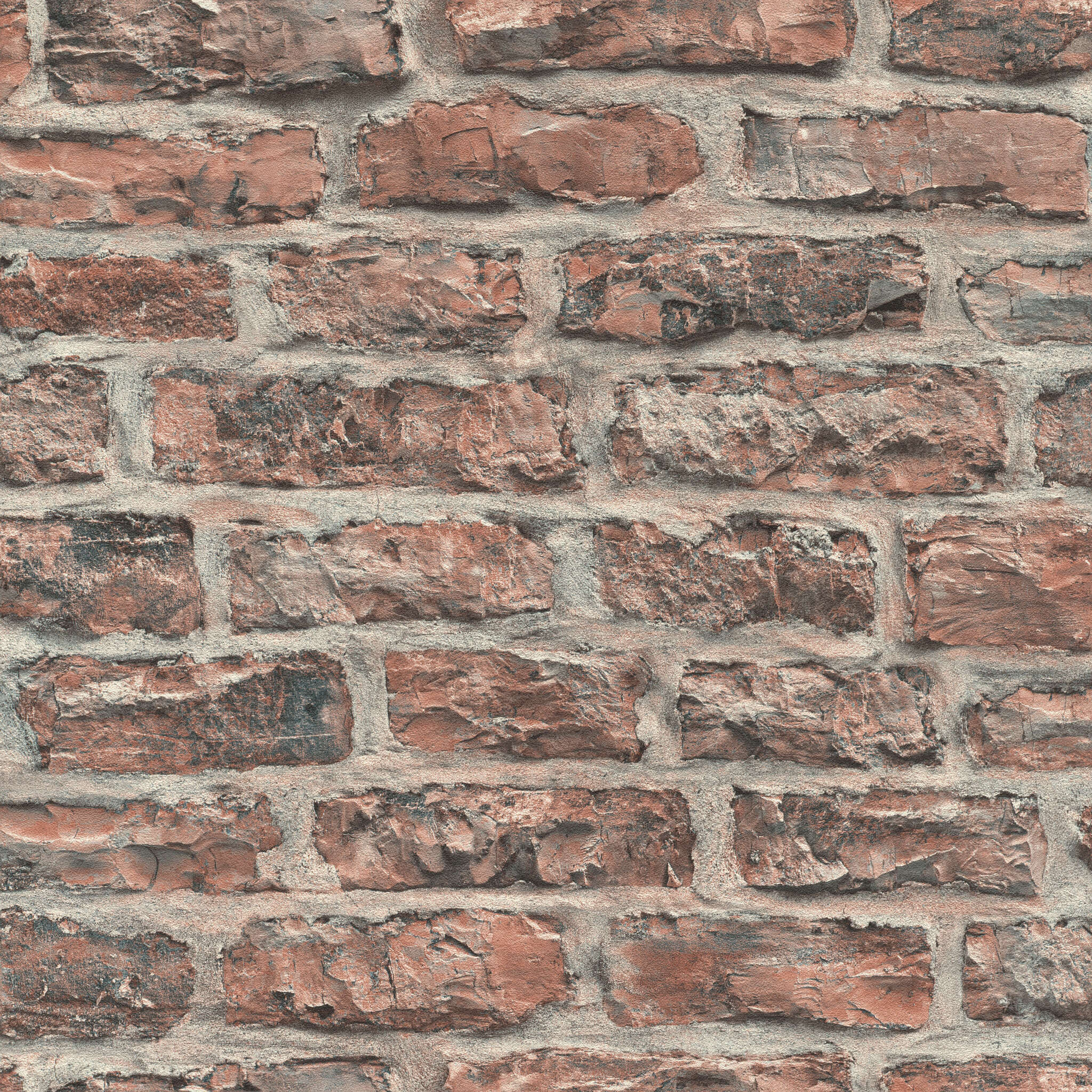 10-498332 Artikelscan 1 Tapete Steinoptik in Rot Factory VI Brick 498332