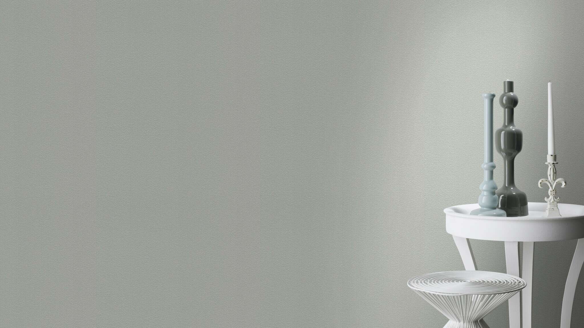 10-474930 Raumsituationen 1 Room with Subtle non-woven wallpaper in grey – exciting net structure with a soft finish