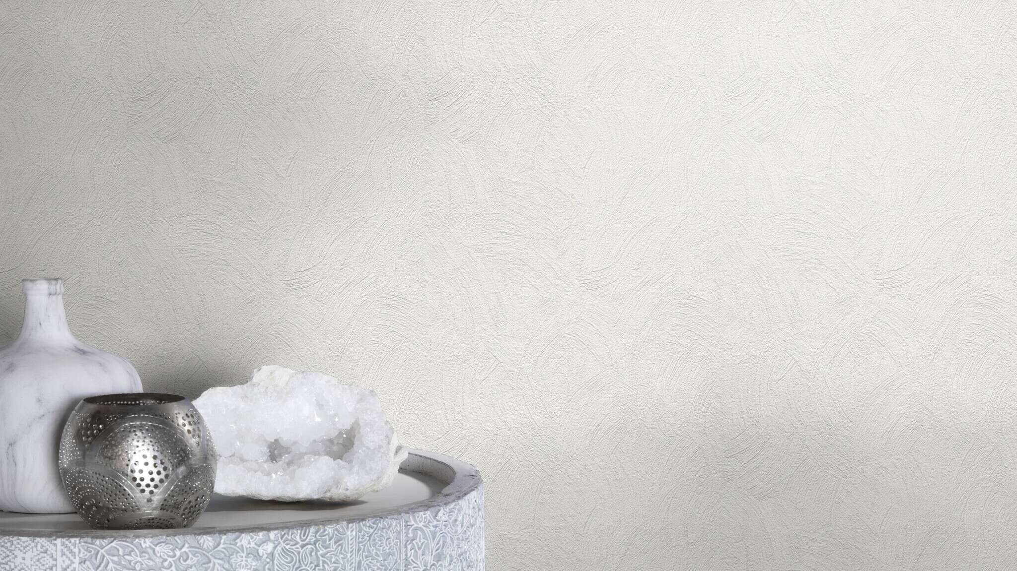 10-859201 Raumsituationen 1 Non-woven wallpaper in white Selection 859201