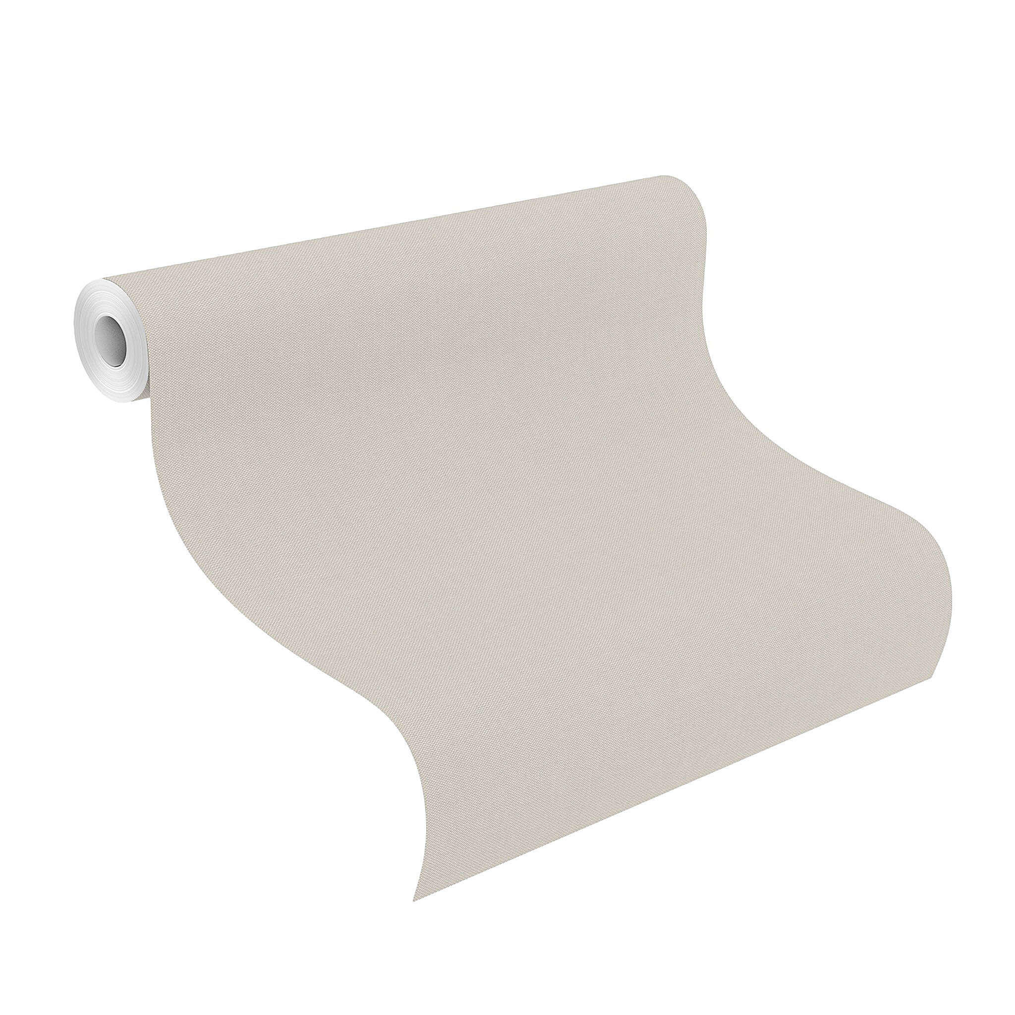 10-542479 Rolle abgerollt 1 Unrolled wallpaper roll with Single-colour wallpaper with a textile texture