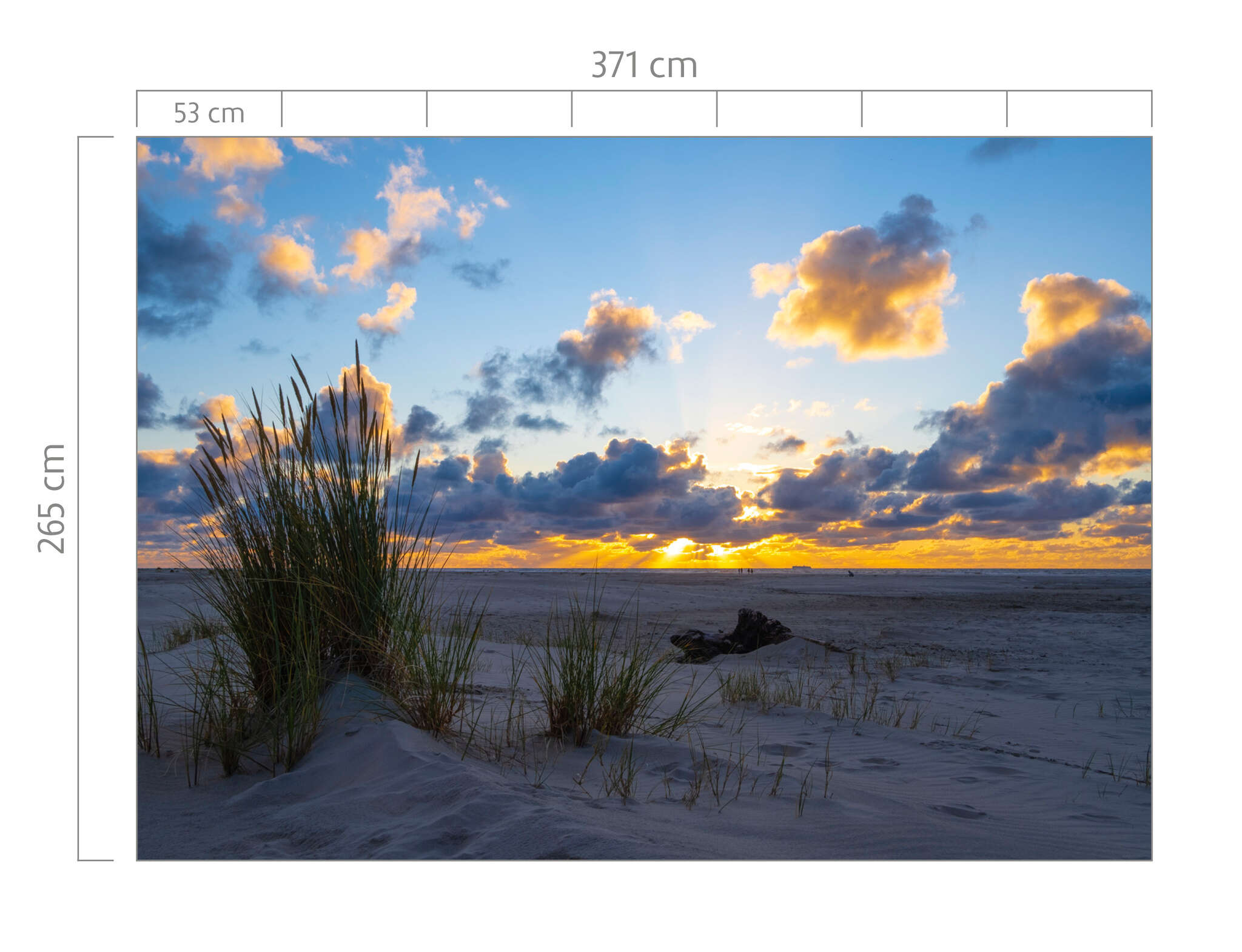 10-364699 Bildauschnitt 1 Fototapete Sonnenuntergang in den Dünen - magicwalls 364699