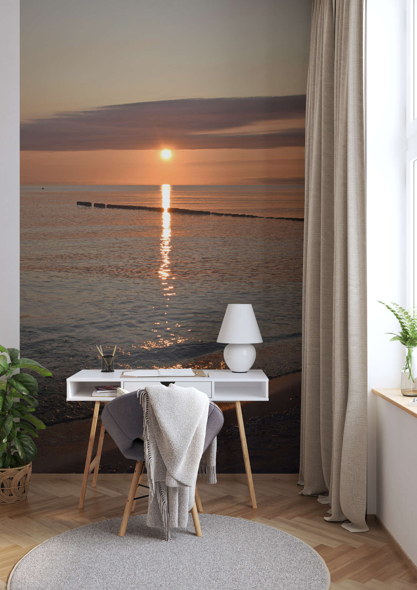 10-364682 Raumbilder 2 magicwalls photo wallpaper with sunset 364682
