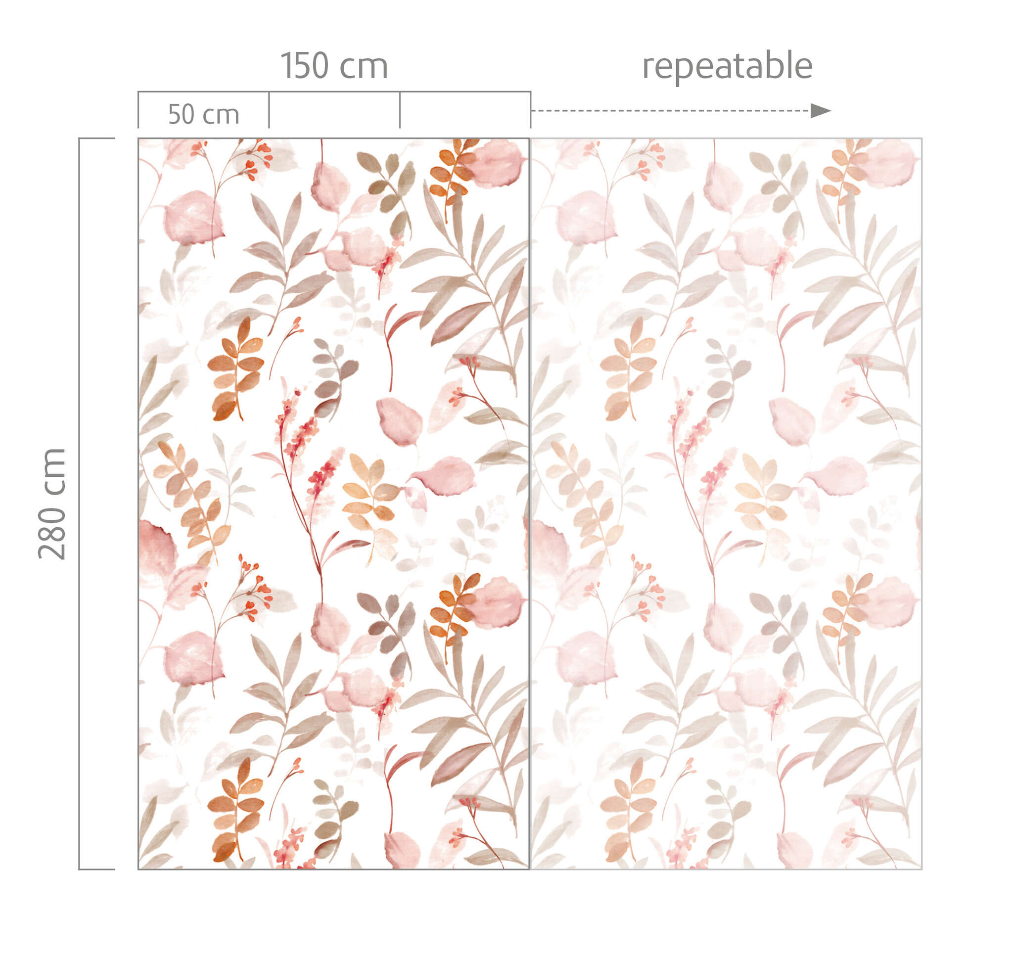 10-300359 Bildauschnitt 1 Wall mural Branches in Orange | Roomblush - RB472
