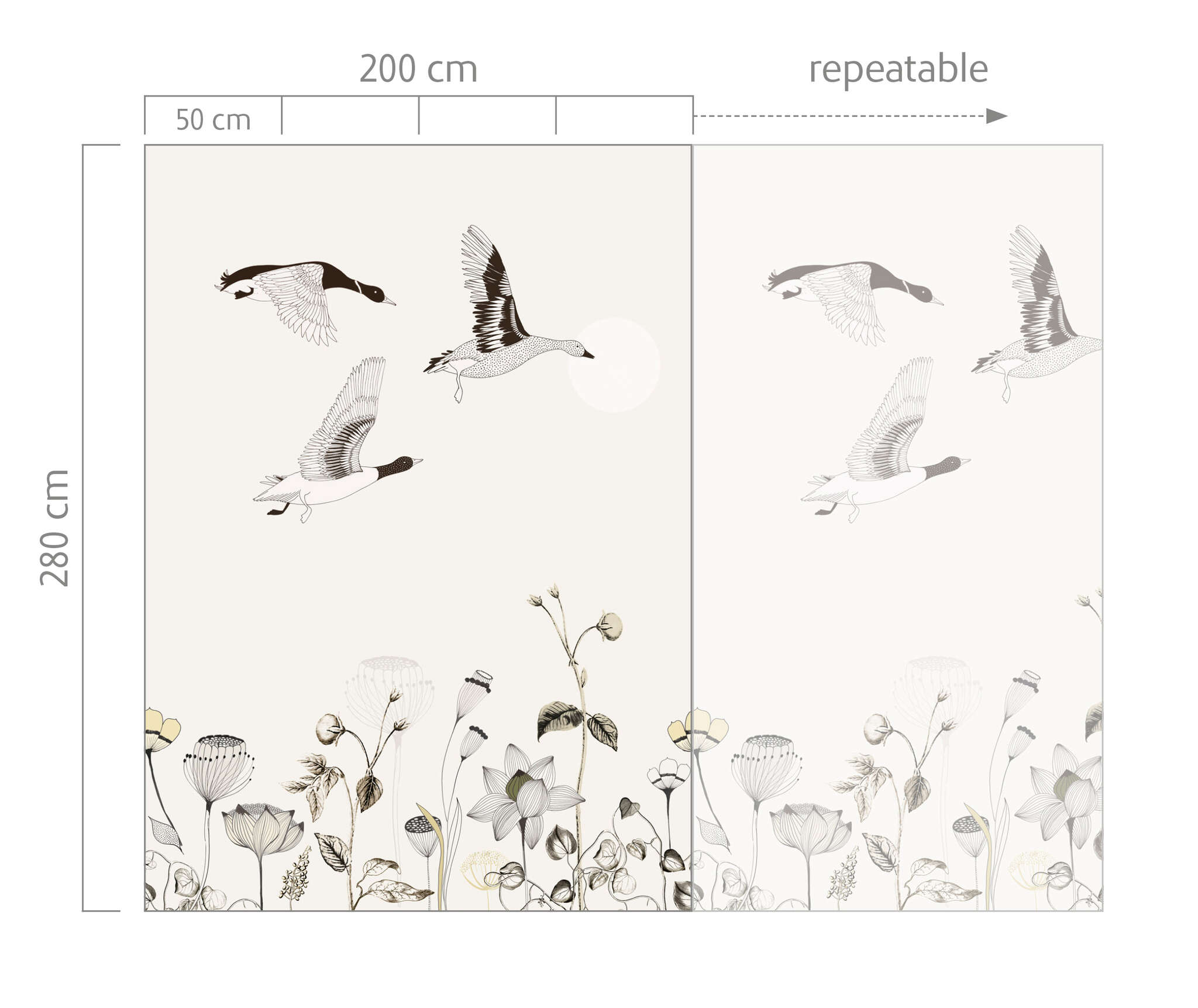 10-532005 Bildauschnitt 1 Wall mural Geese | Most Fabulous / Onszelf 532005