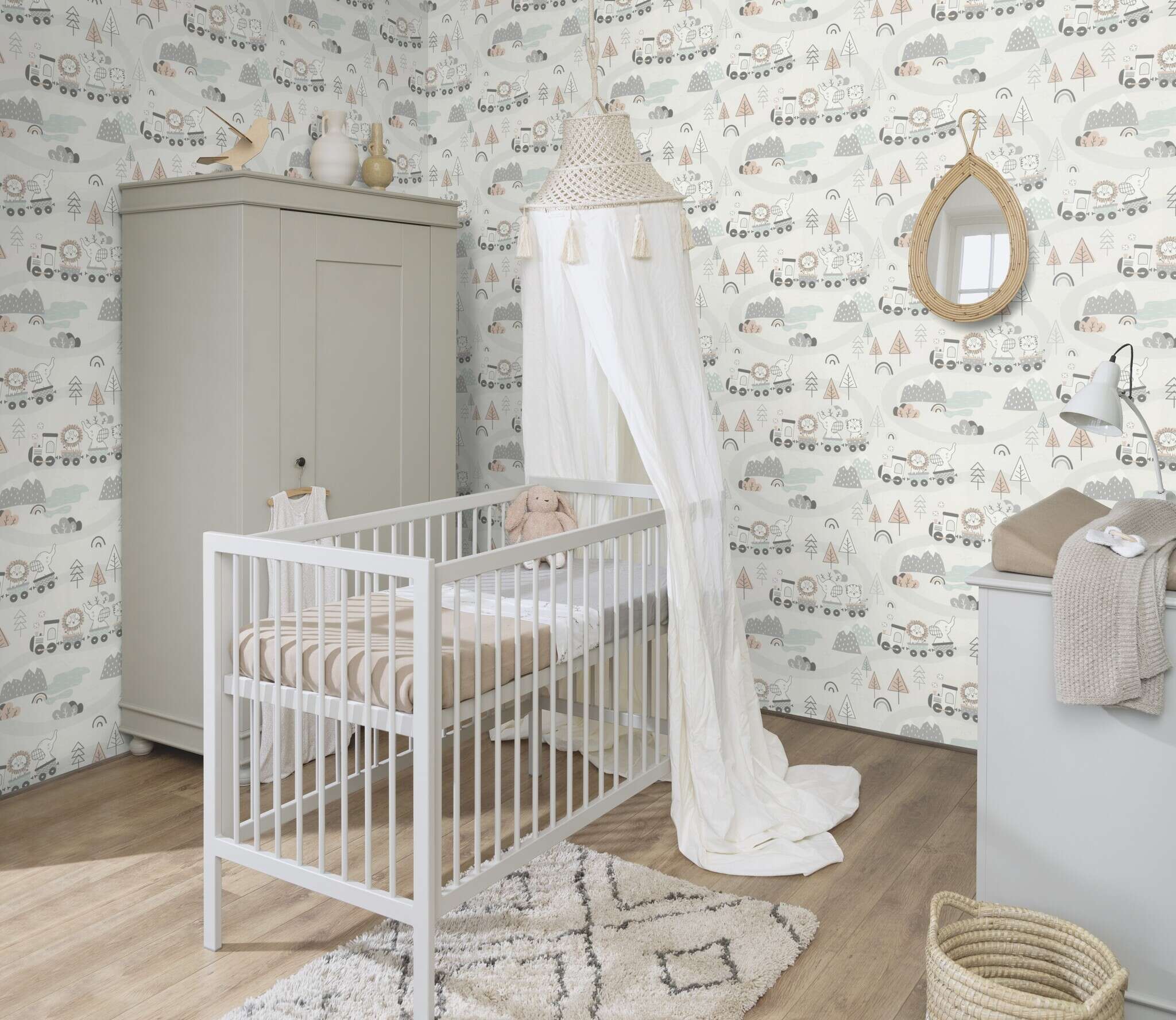 10-302332 Raumsituationen 3 Vliestapete in Beige Kids World II 302332