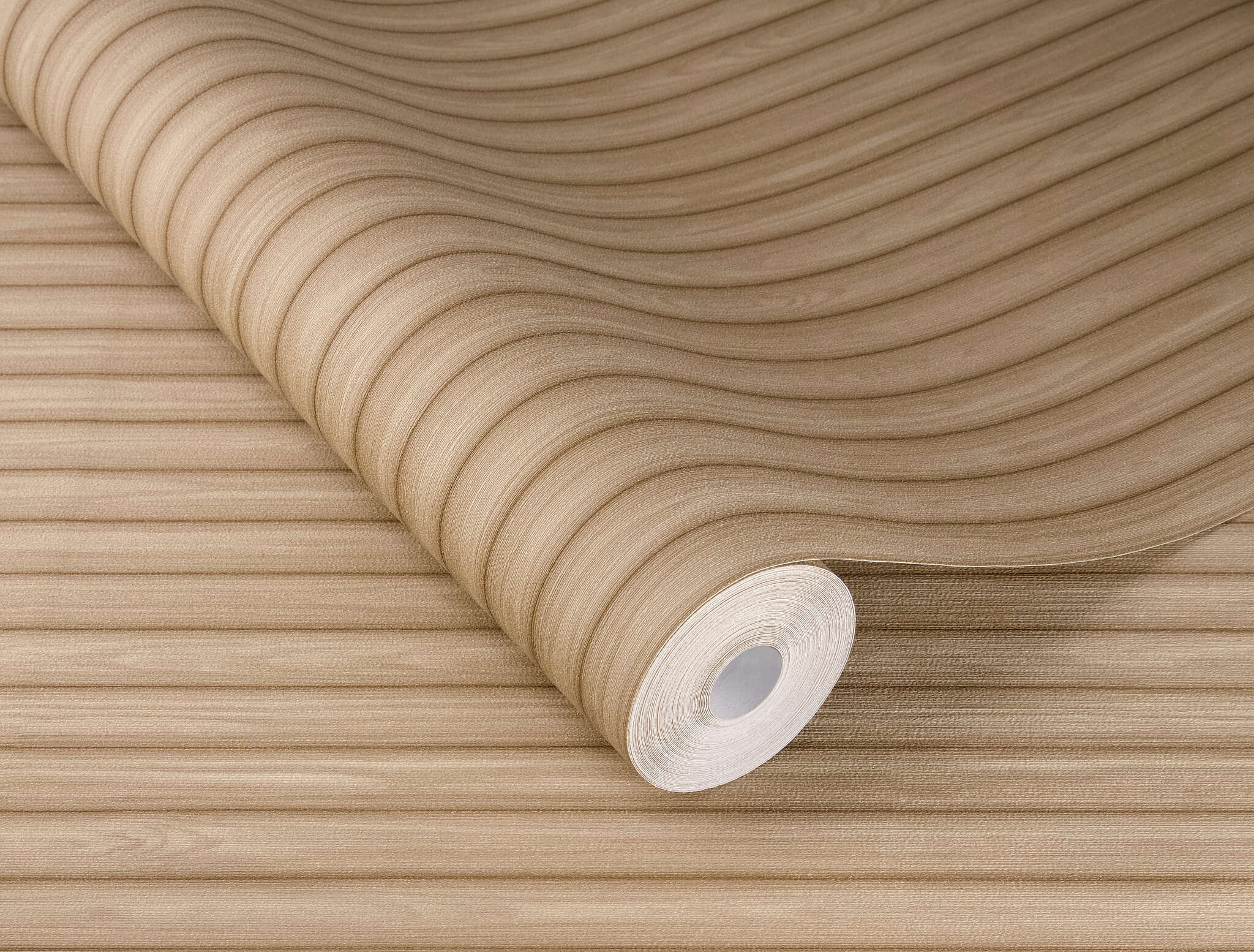 10-600810 Detailaufnahmen 1 Detailed image of Wallpaper with wood panels and a fine vertical texture