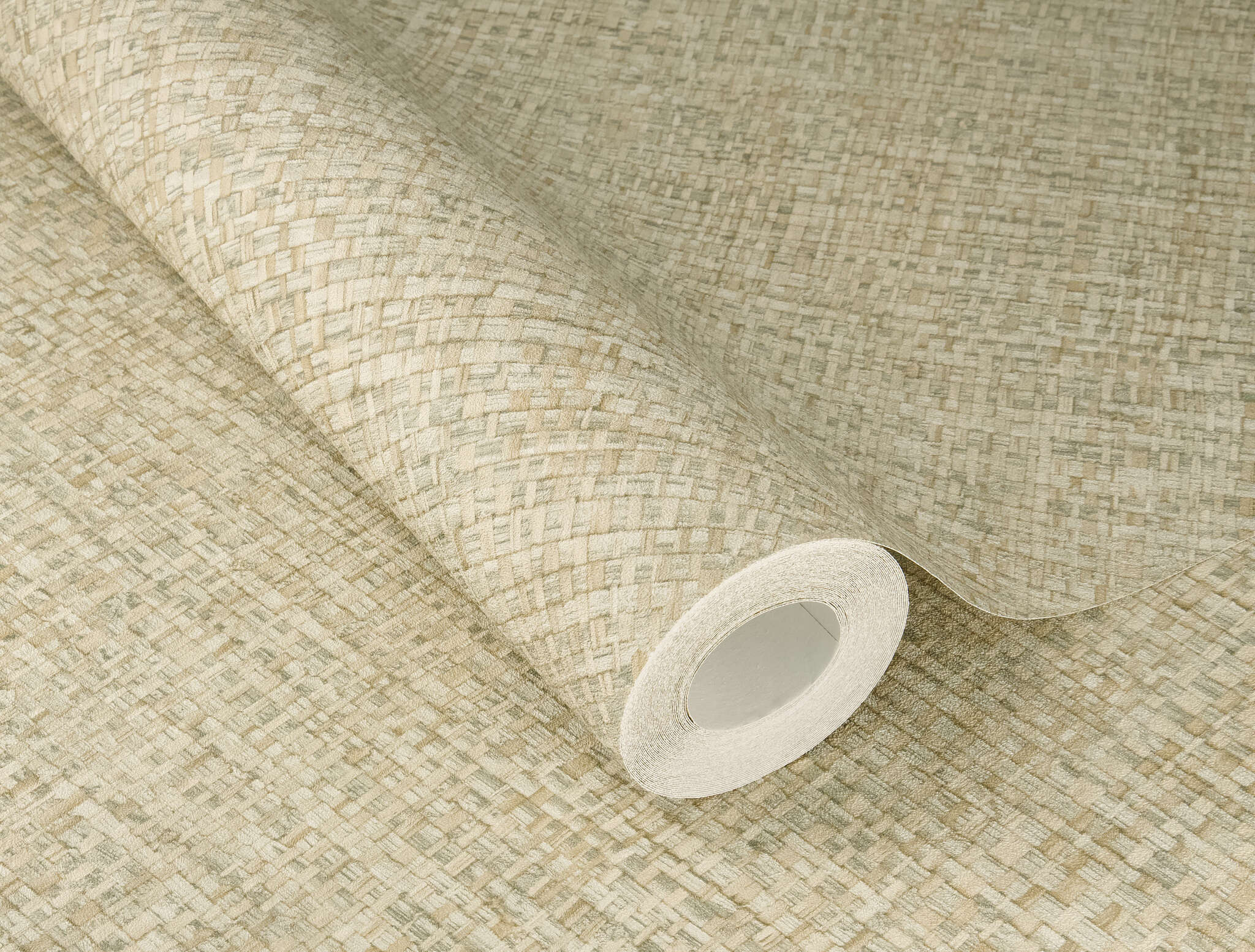 10-709452 Detailaufnahmen 1 Non-woven wallpaper in green Farmhouse 709452