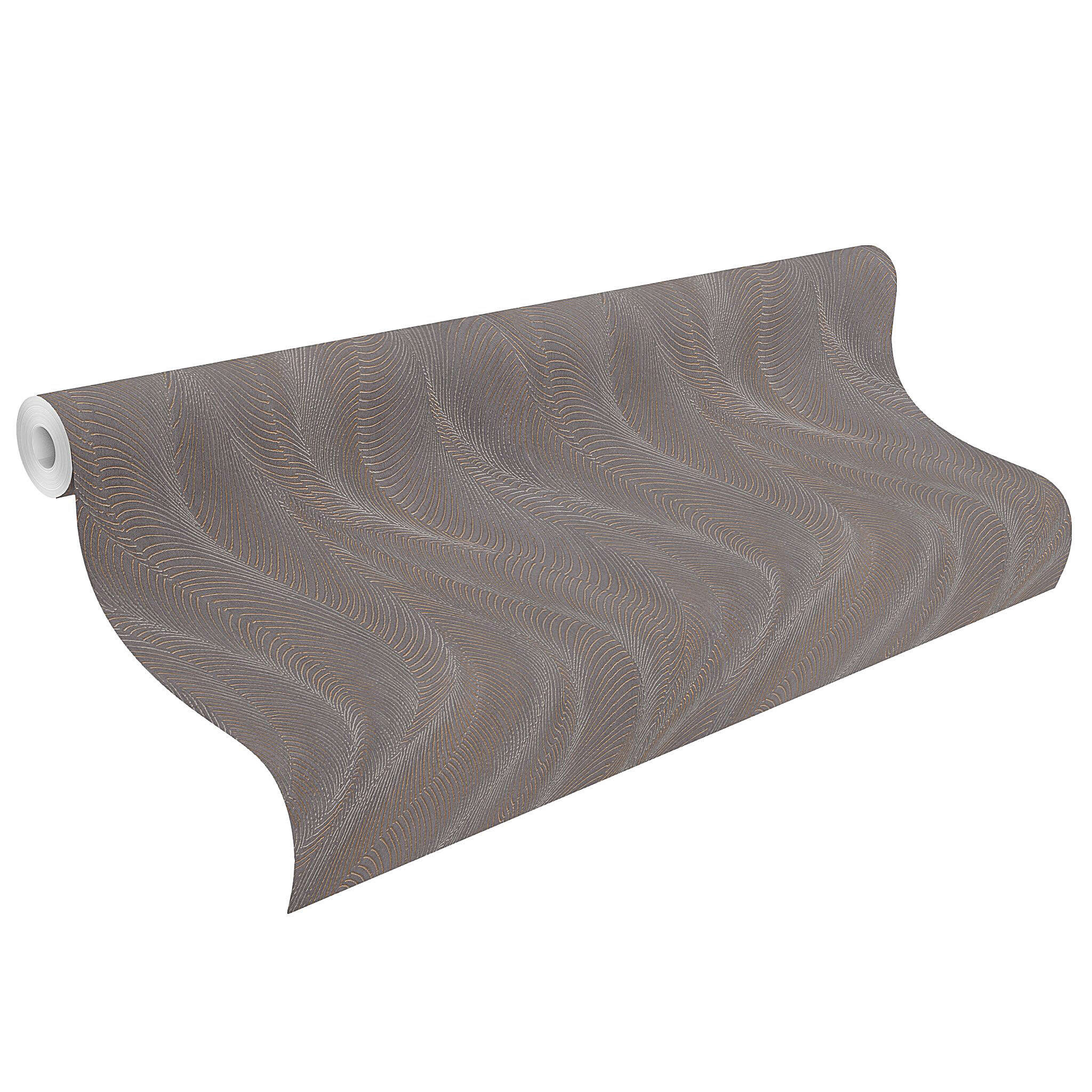 10-977936 Rolle abgerollt 1 Papier peint intissé gris-champagne Incanto 977936