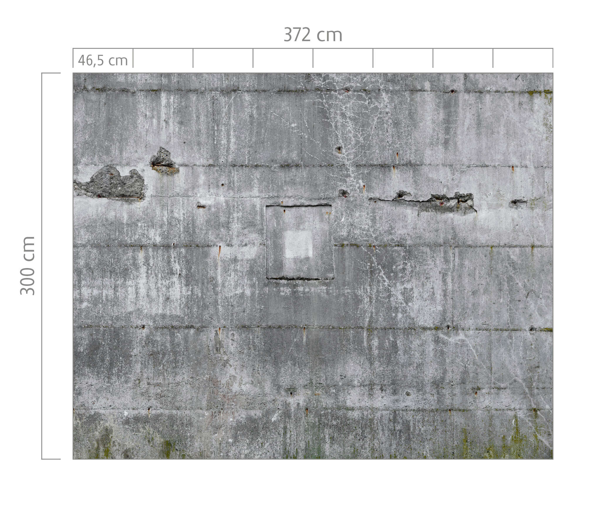10-445510 Bildauschnitt 1 Factory photo wallpaper concrete look 445510