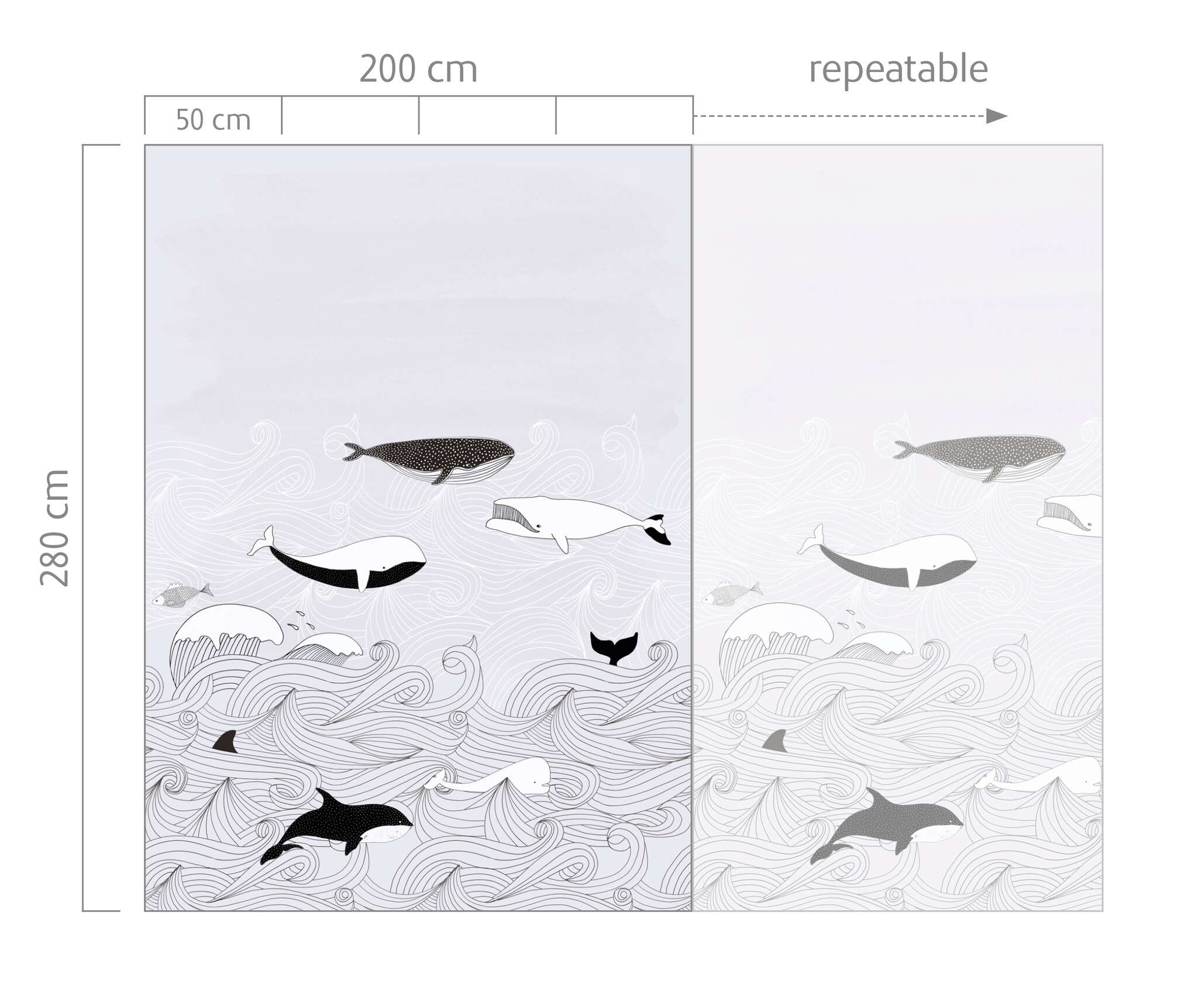 10-842531 Bildauschnitt 1 Papier peint intissé gris Selection Digital 842531