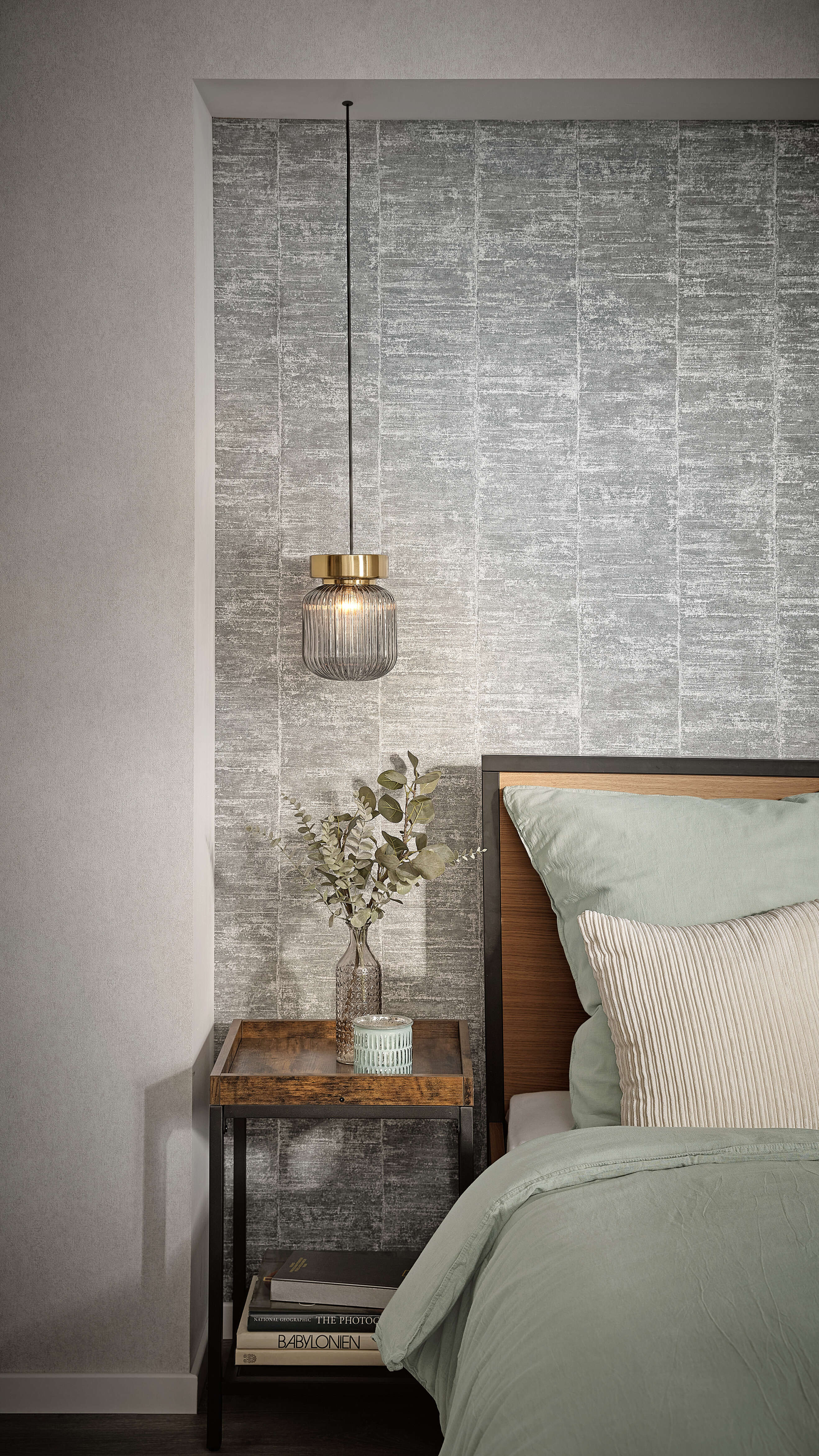 10-617122 Raumbilder 2 Plaster-effect non-woven wallpaper in gray-soft gray Das Beste (2025) 617122