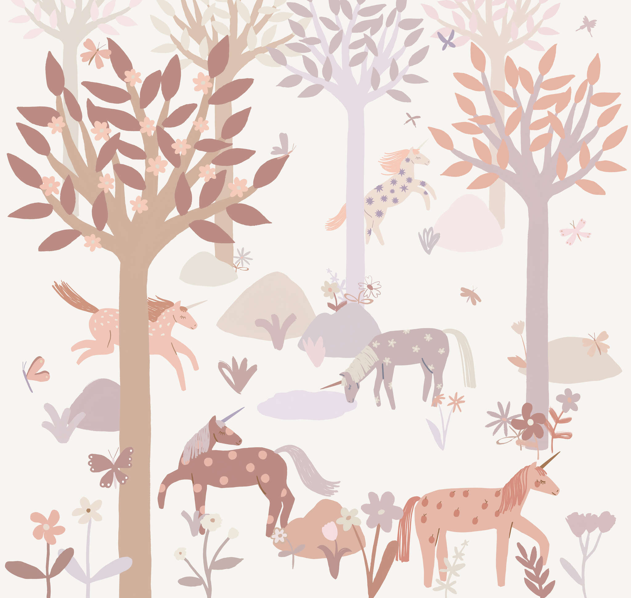 10-300049 Artikelscan 1 Wall mural Unicorn in Purple | Roomblush - RB386