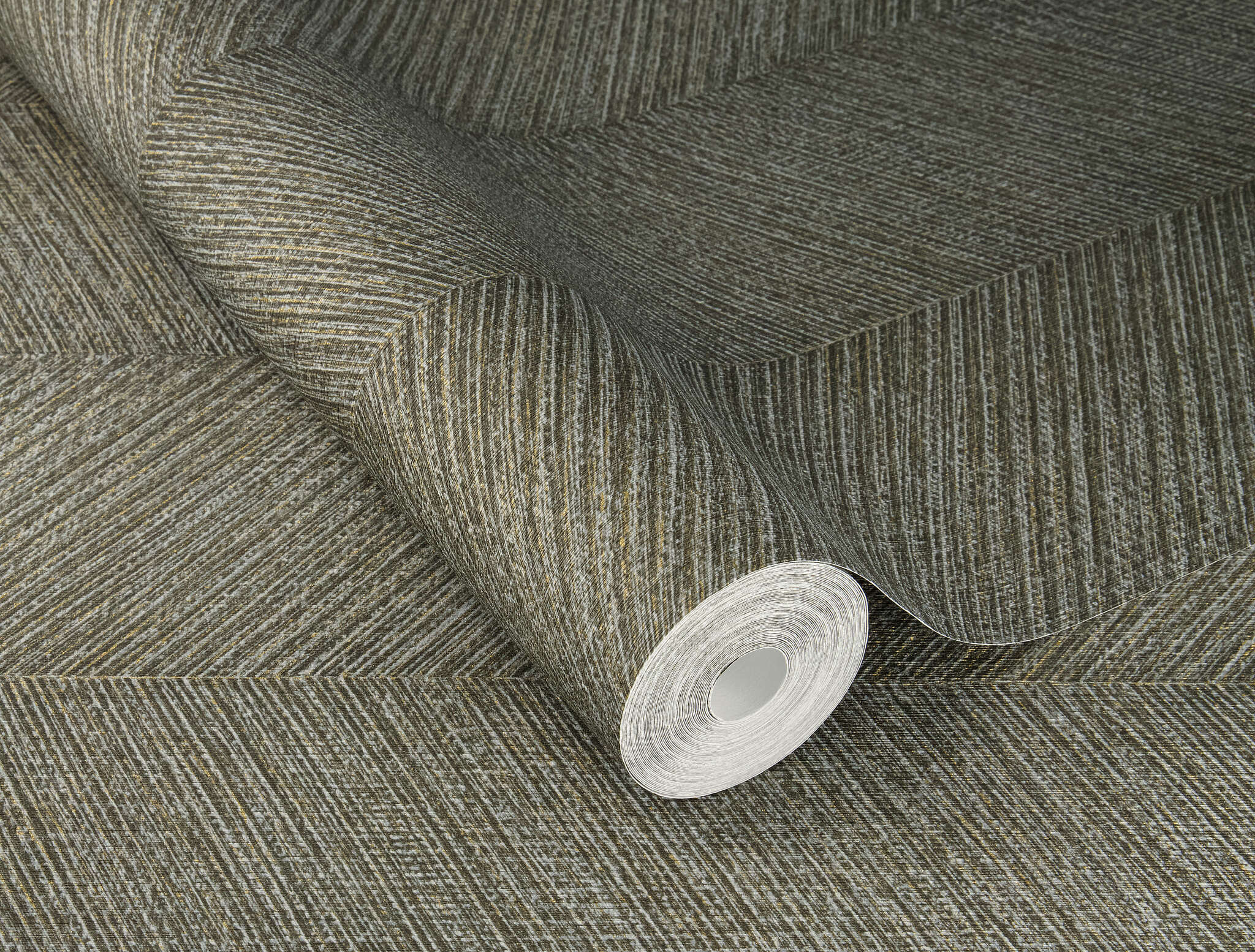 10-720303 Detailaufnahmen 3 Image détaillée de Papier peint à motif chevron et texture rainurée