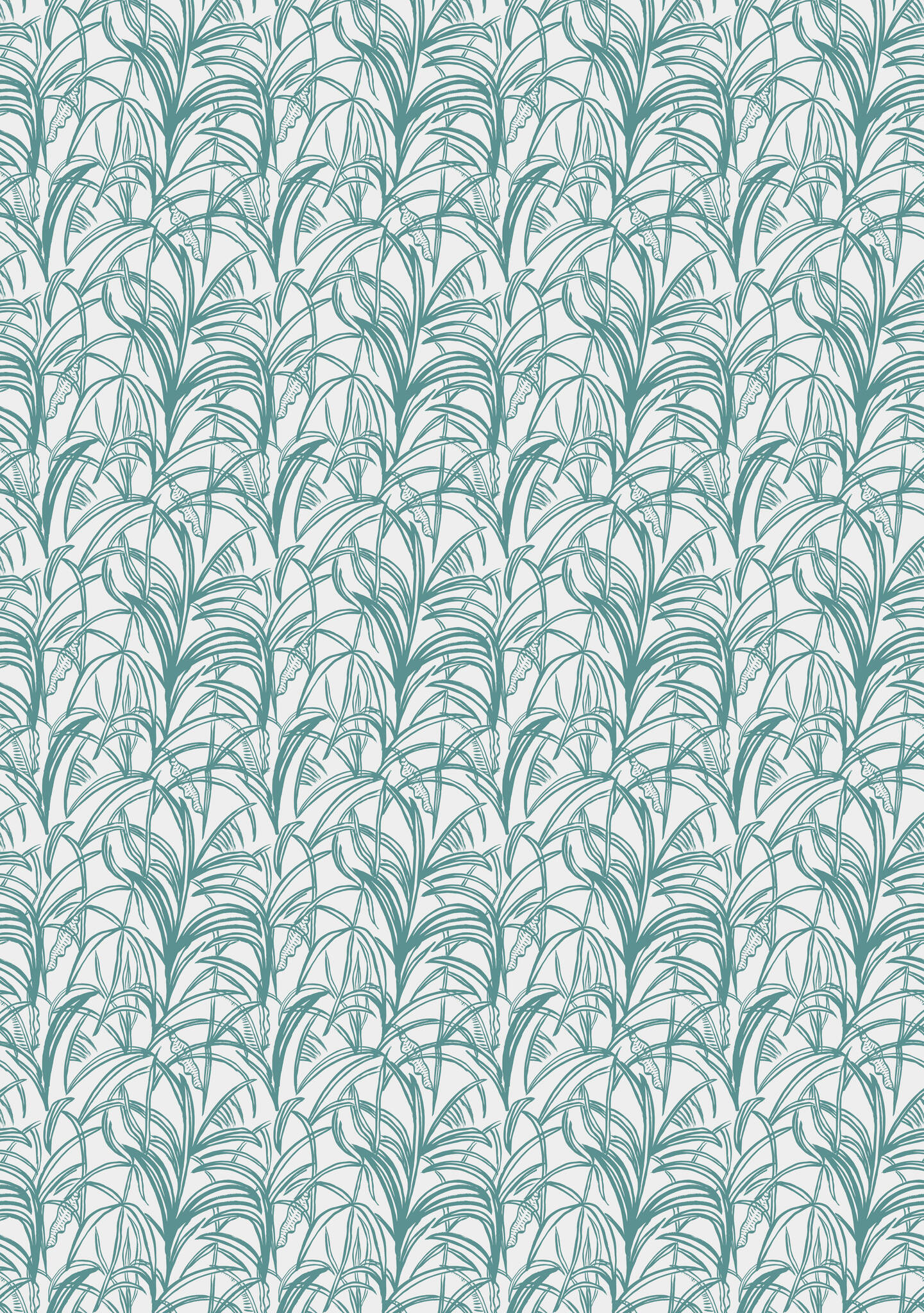 Vliestapete Palmleaves in Grün | Roomblush - RB218