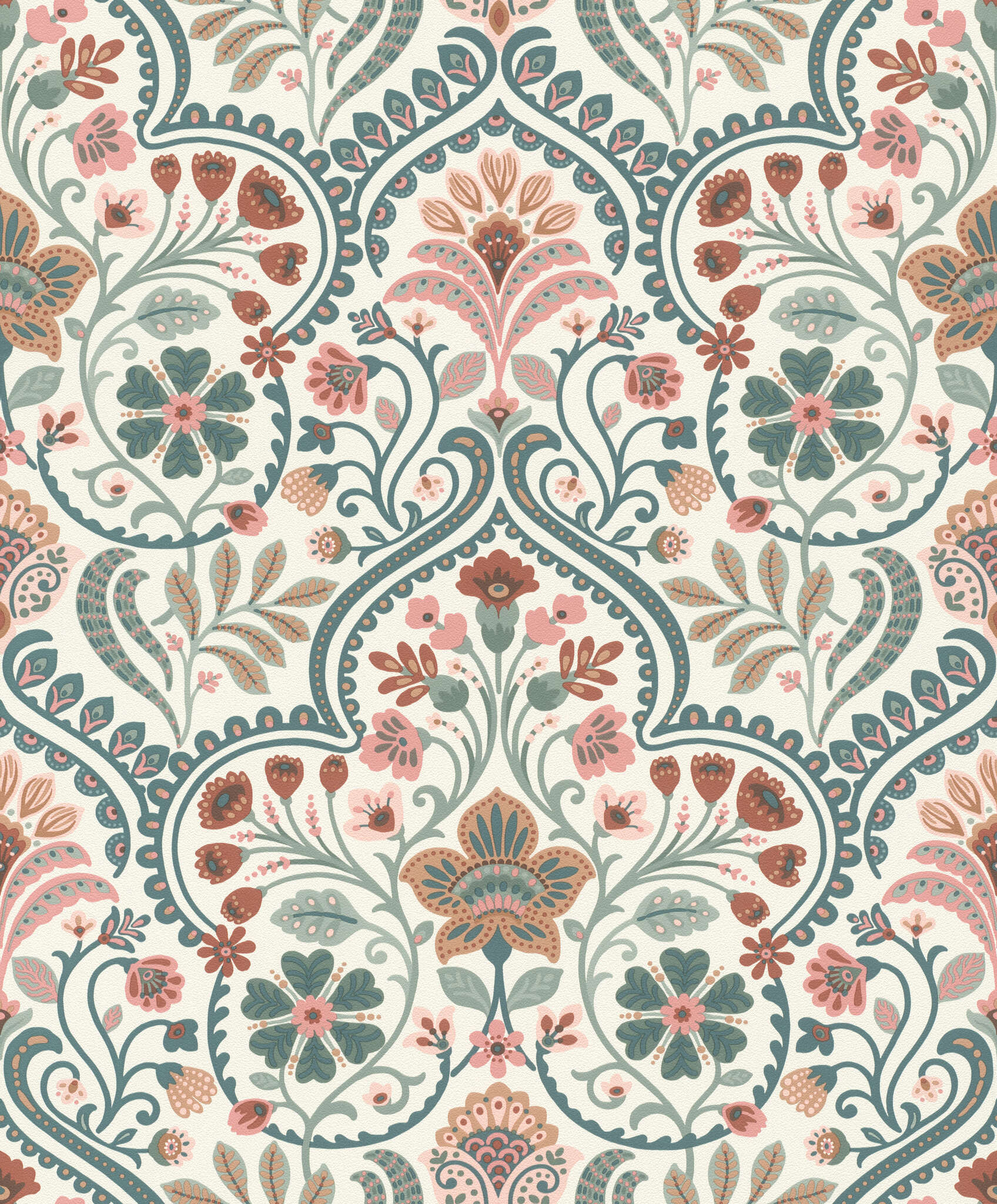 10-693102 Artikelscan 1 Florale Tapete mit Blumenranken
