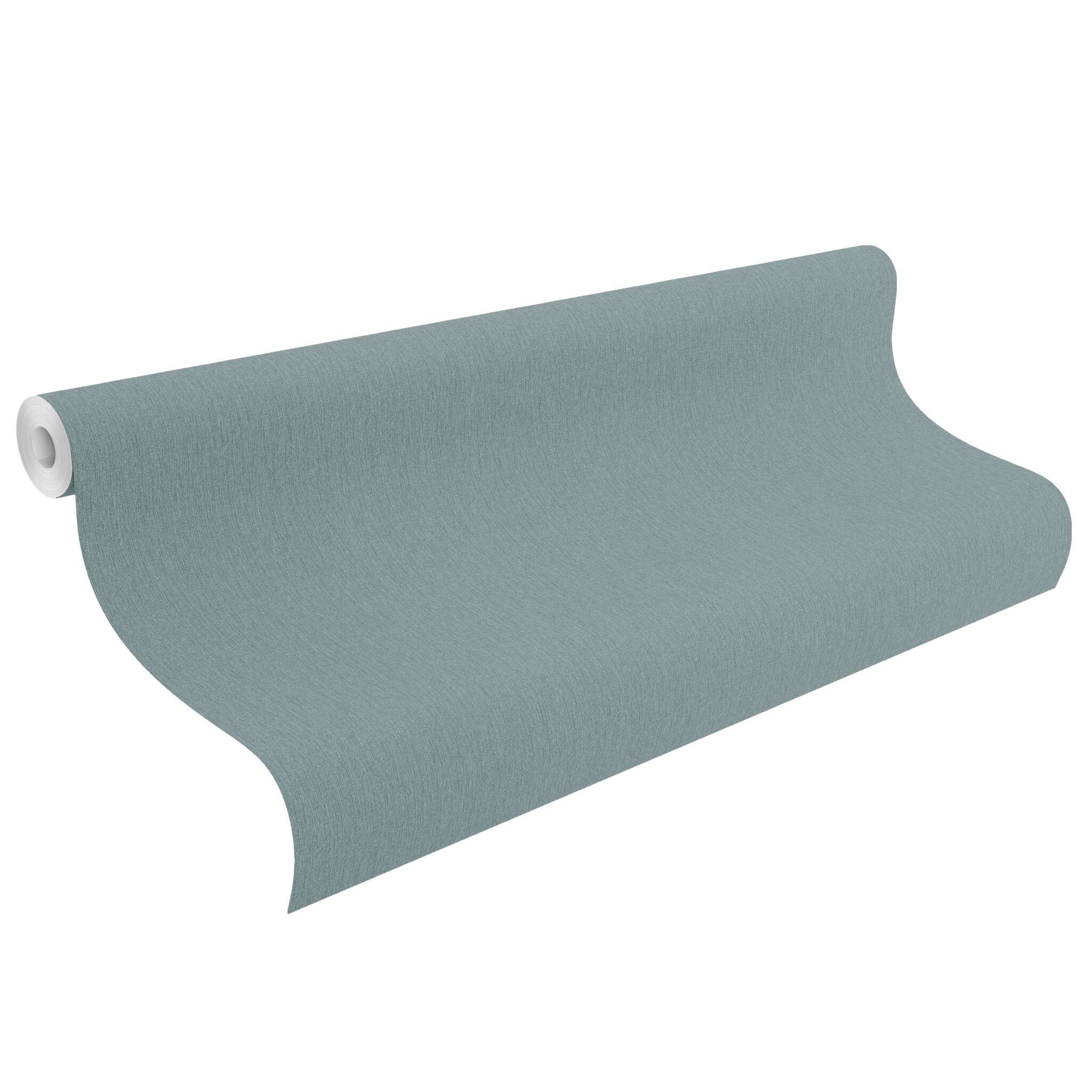 10-979329 Rolle abgerollt 1 Uni Vliestapete in Blau-Blaugrau Selection doppeltbreit 979329