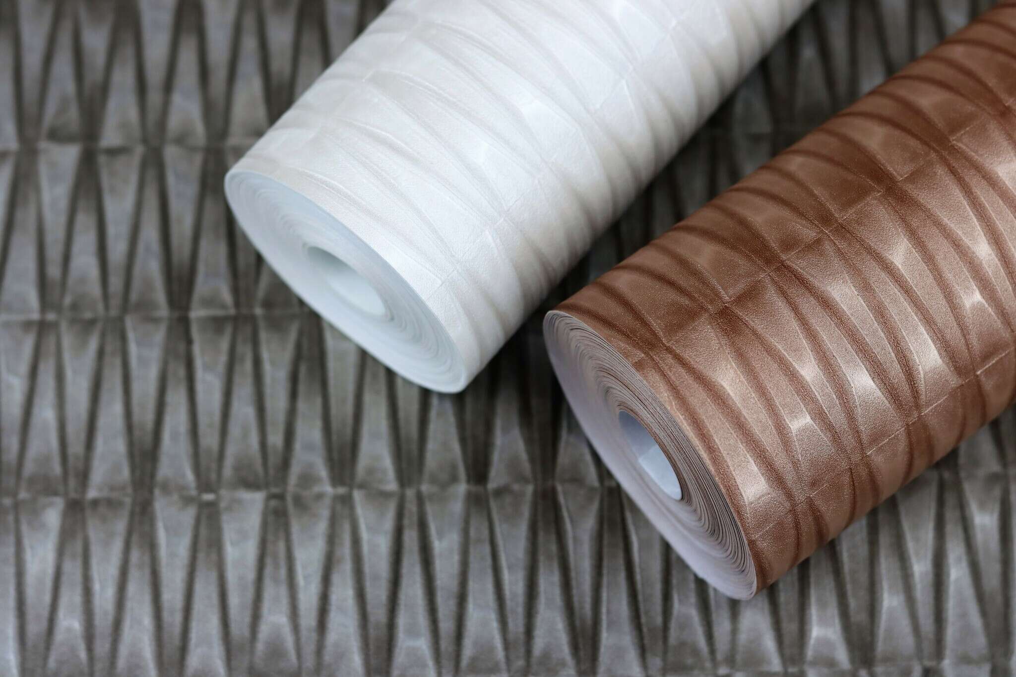 10-428445 Detailaufnahmen 2 Non-woven wallpaper in brown-copper brown Selection 428445