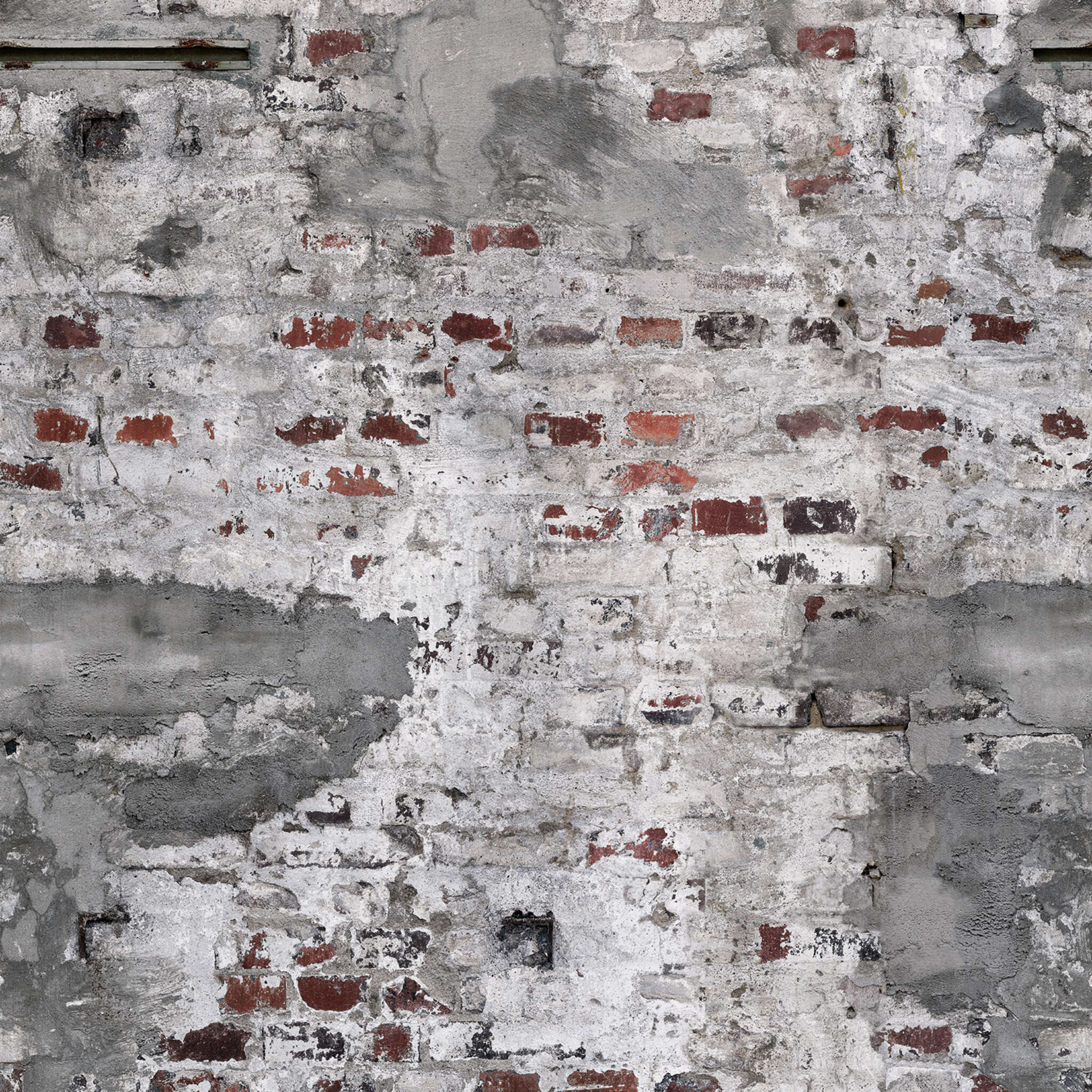 Stone-effect wall mural in grey Factory VI 368116