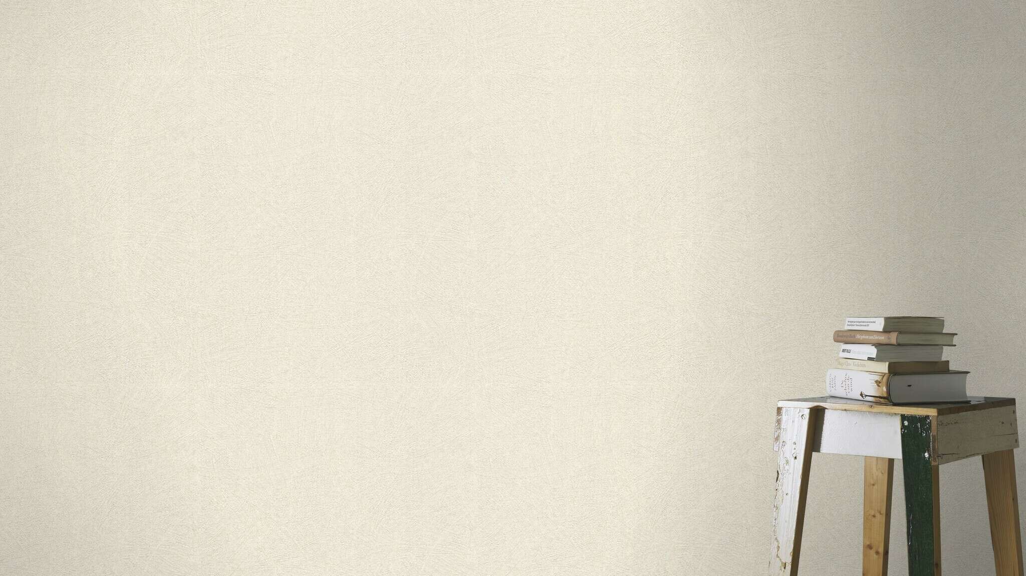 10-520231 Raumsituationen 5 Room with Single-colour wallpaper with plaster look