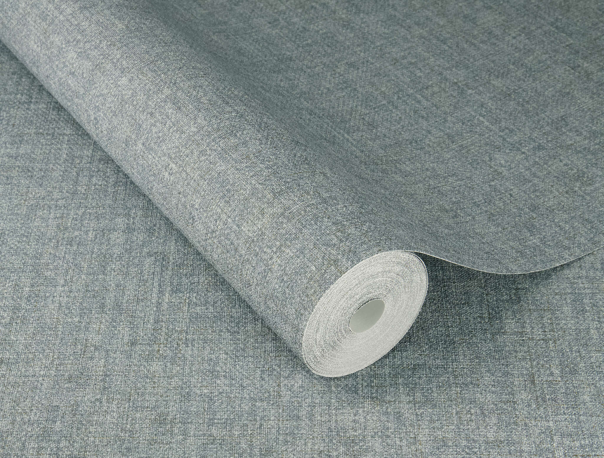 10-435658 Detailaufnahmen 1 Non-woven wallpaper with a textile look in blue - Noble Zen Nuno 435658