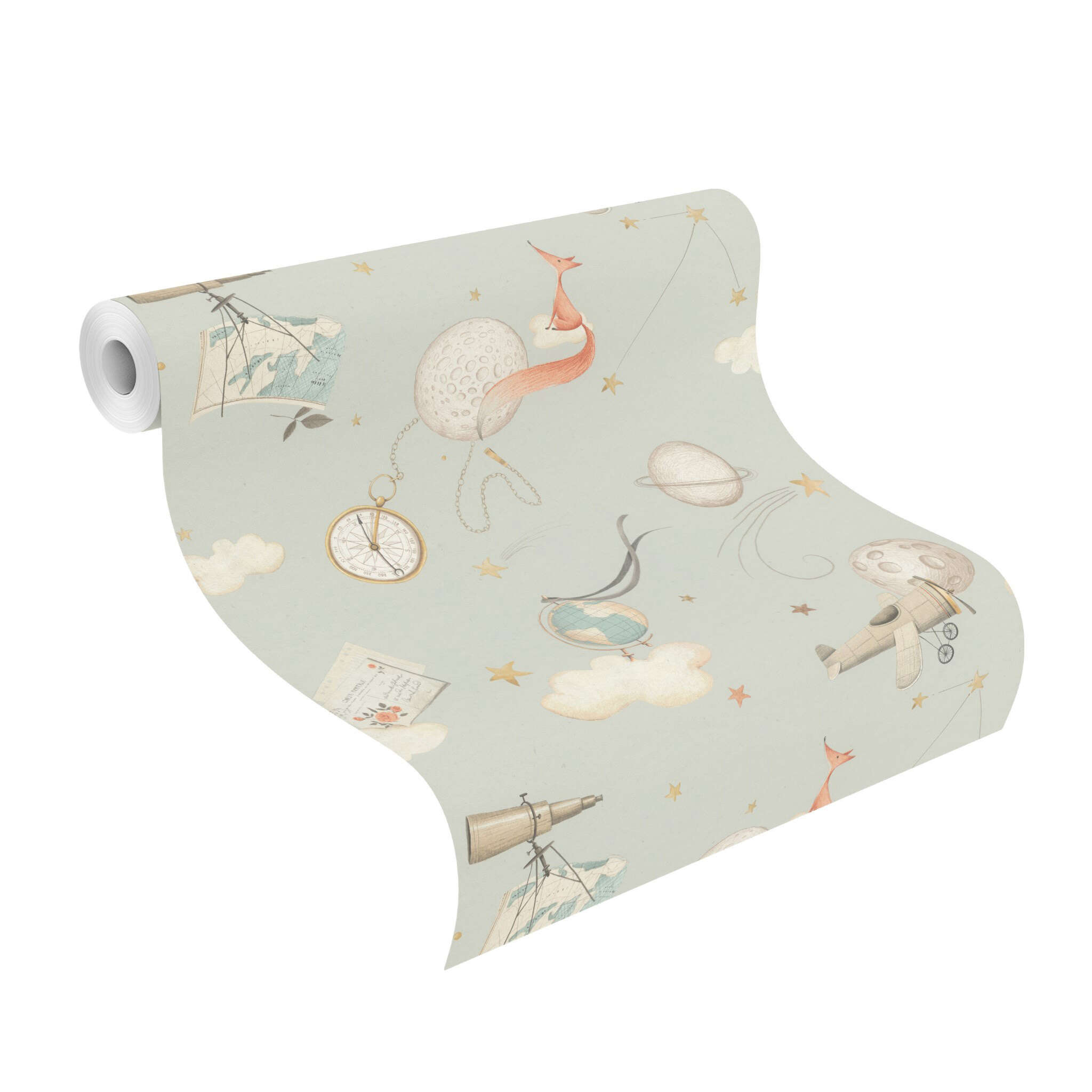 10-582741 Rolle abgerollt 1 Papier peint intissé gris-taupe Selection Relief/Voile 582741