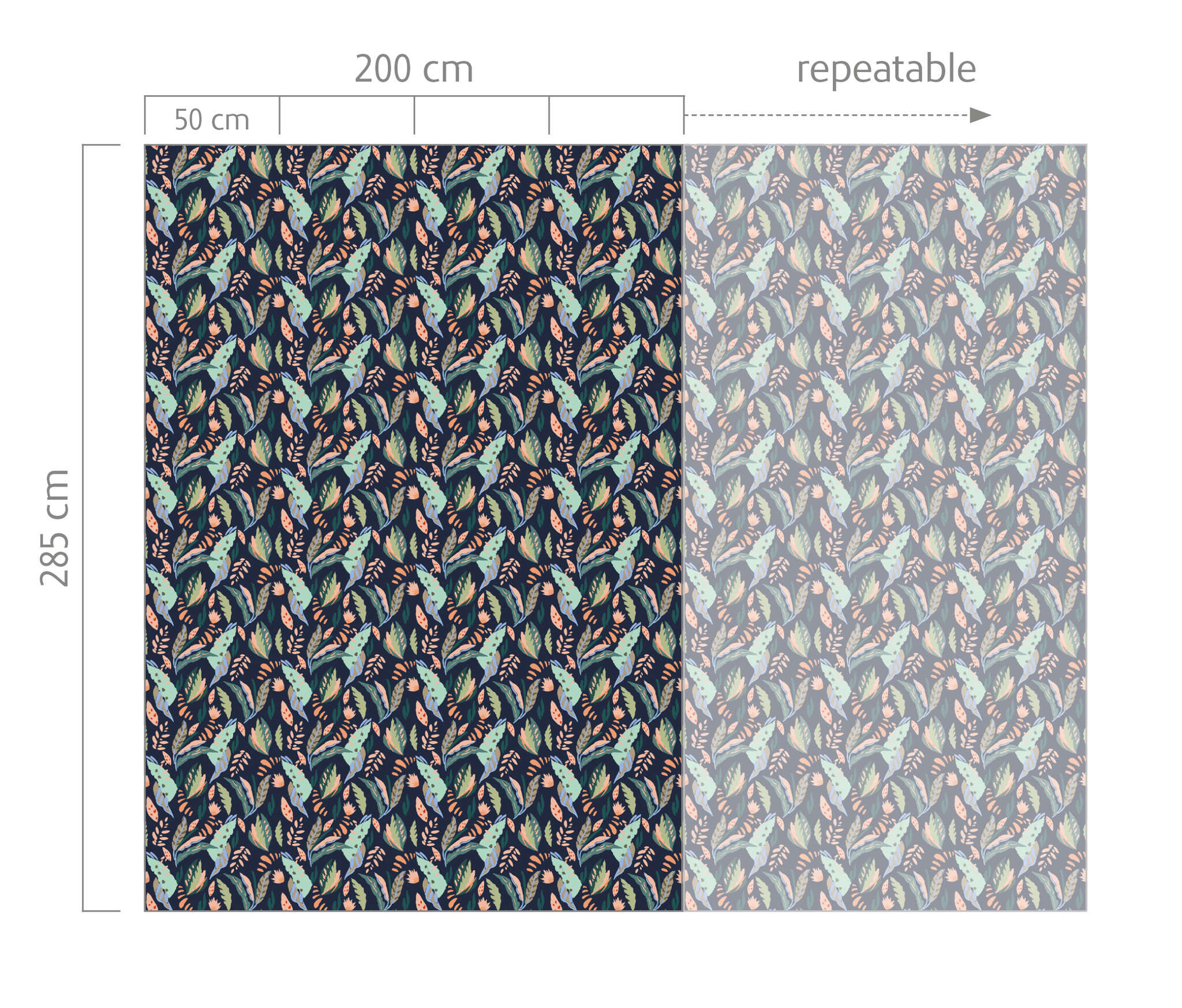 10-300211 Bildauschnitt 1 Wall mural Hacienda in Black | Roomblush - RB202