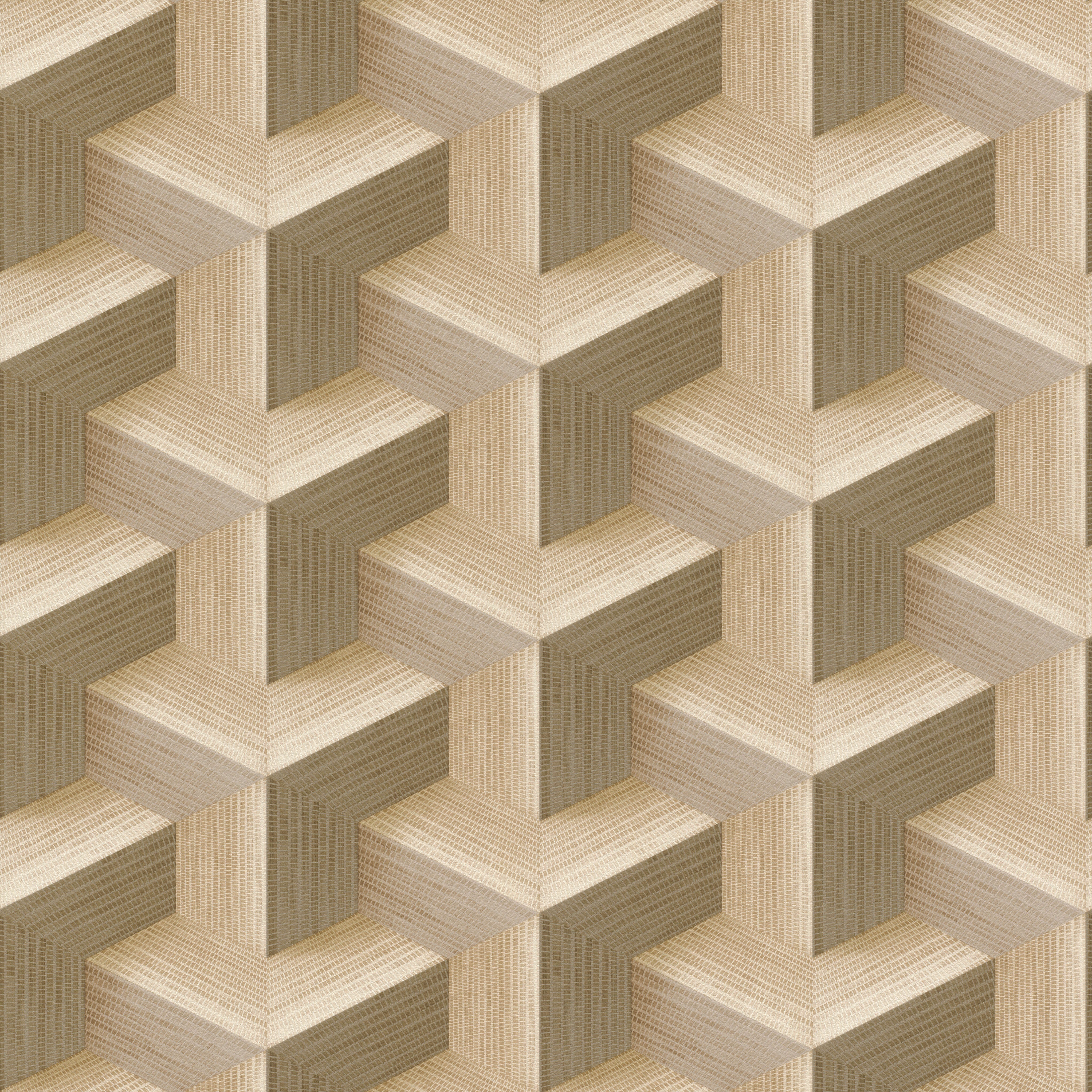 10-692808 Artikelscan 1 Dreidimensionale Tapete mit geometrischen Formen und feiner Struktur