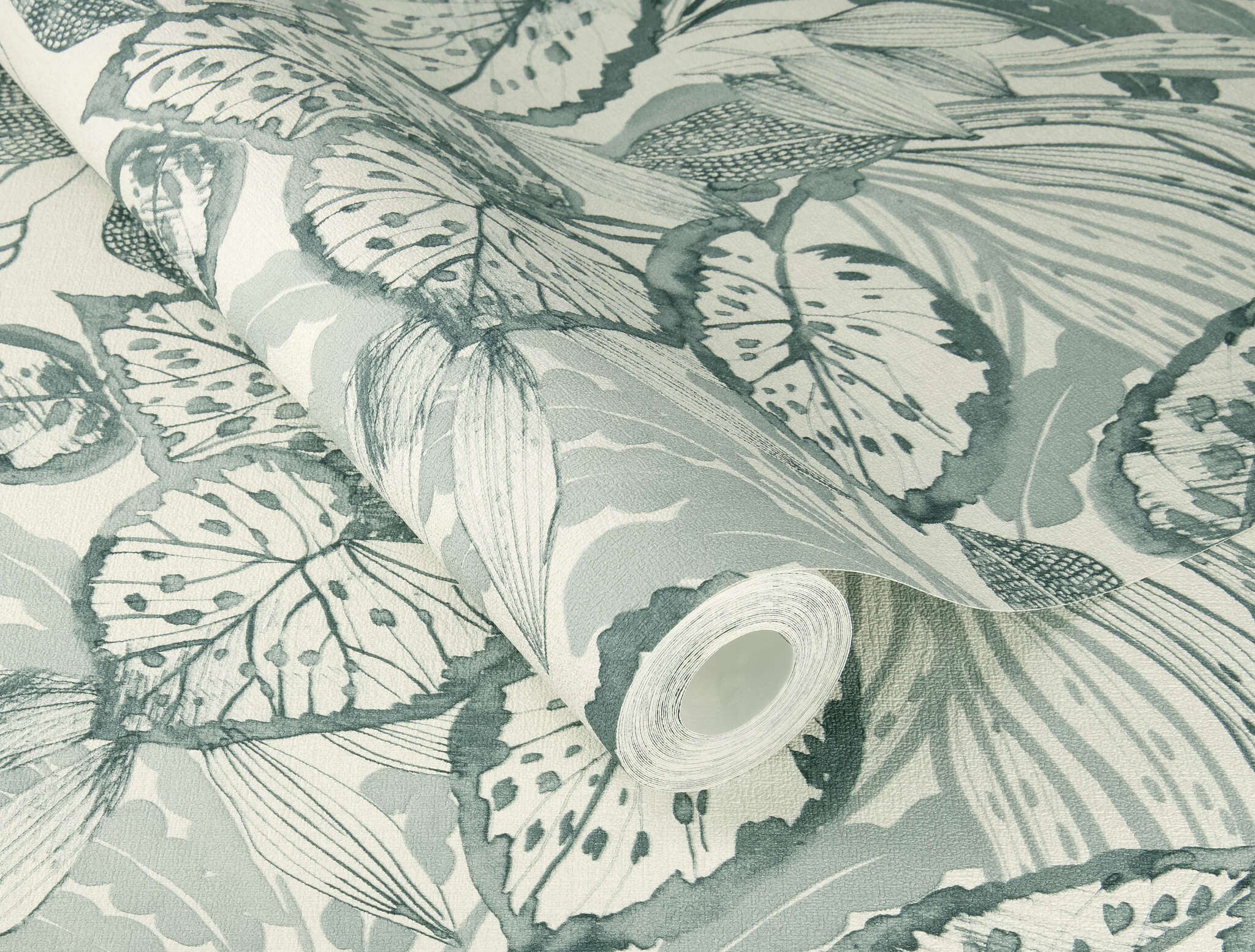10-983005 Detailaufnahmen 1 Non-woven wallpaper in blue-petrol Novella XL 983005