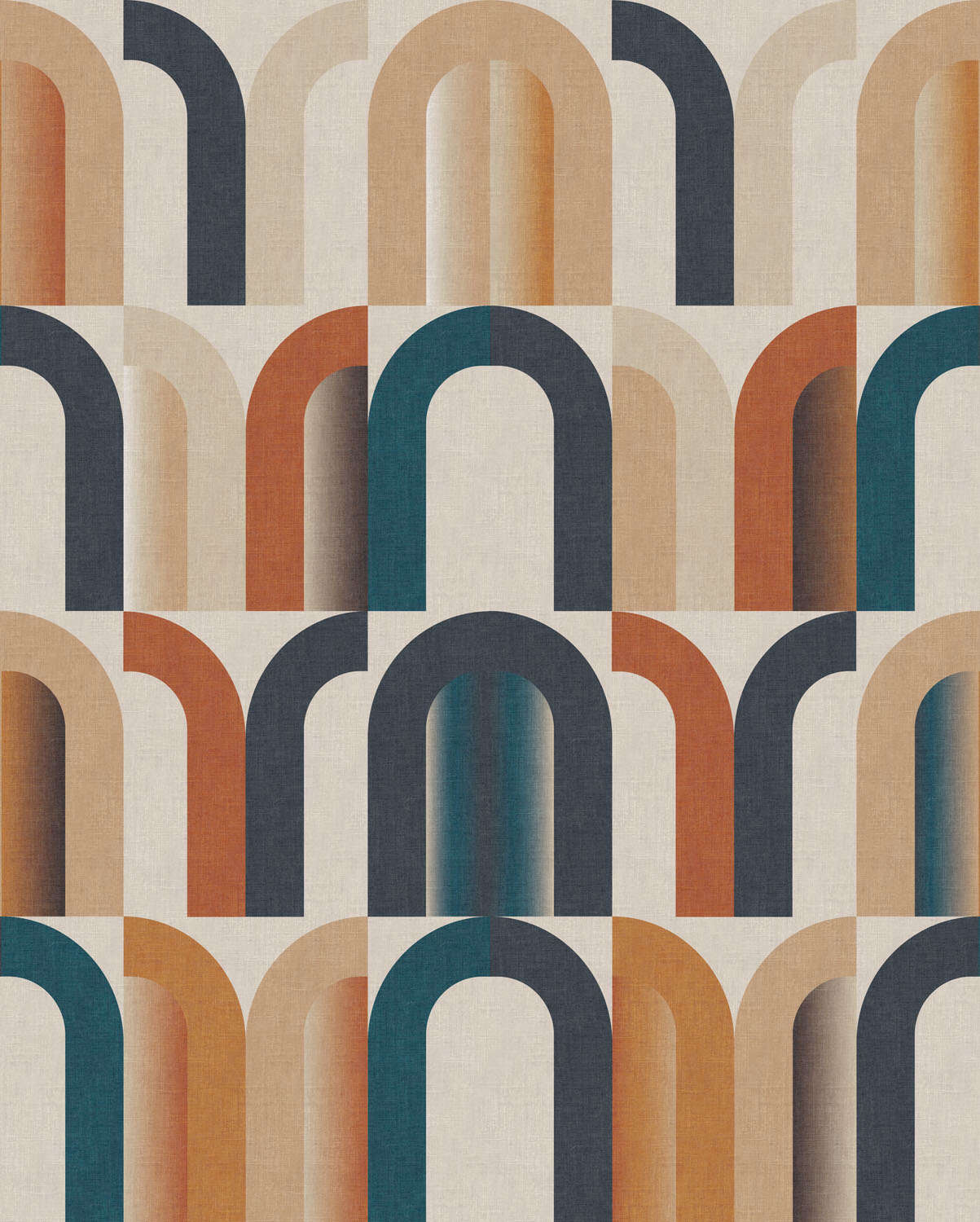 363937 - Wandbild - Geometrische Bögen mit Retro-Touch magicwalls Papier peint 363937