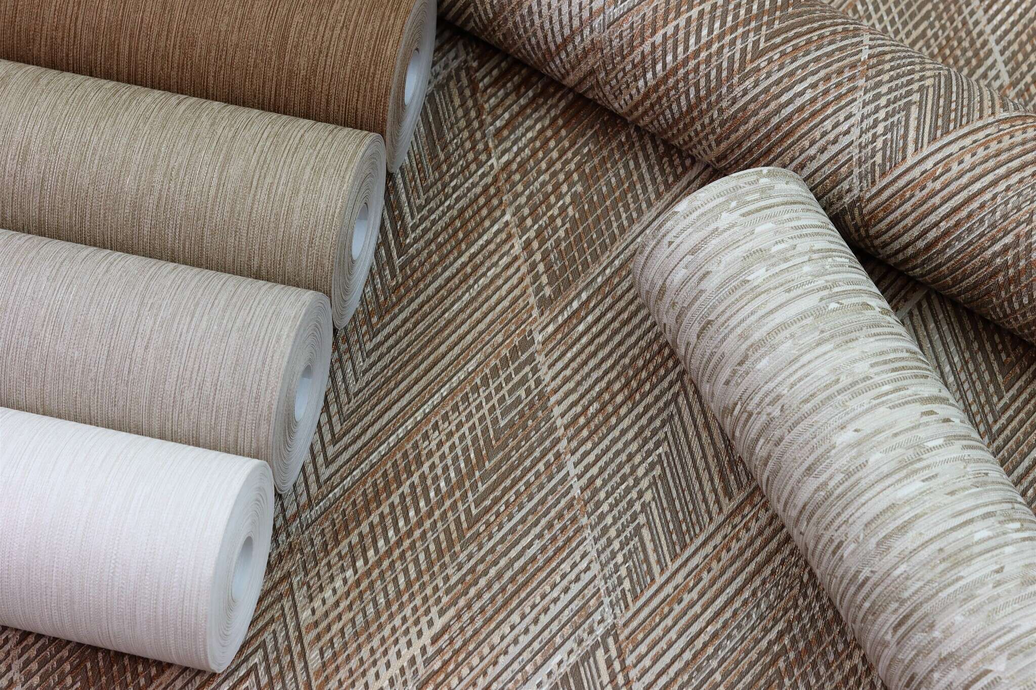 10-844139 Detailaufnahmen 10 Detailed image of Wallpaper with zigzag diamonds and diagonal lines