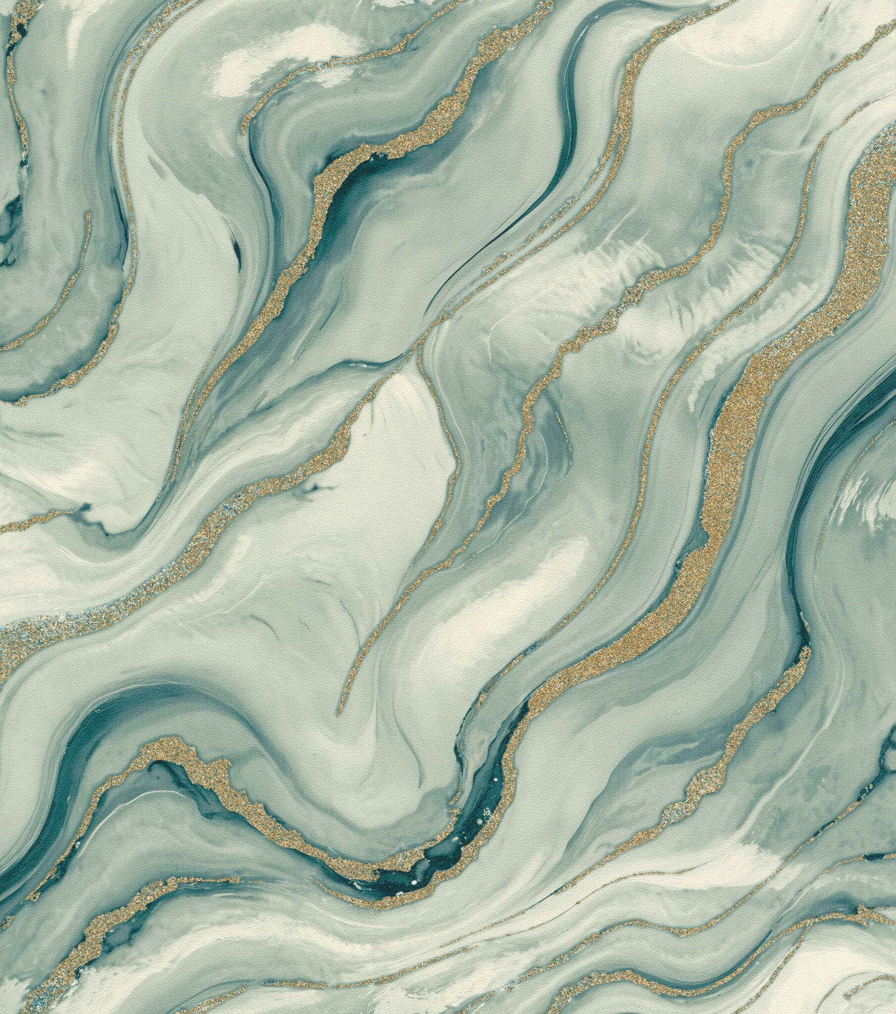 10-497632 Artikelscan 1 Marble-effect wallpaper in green - Factory VI Marmorea 497632