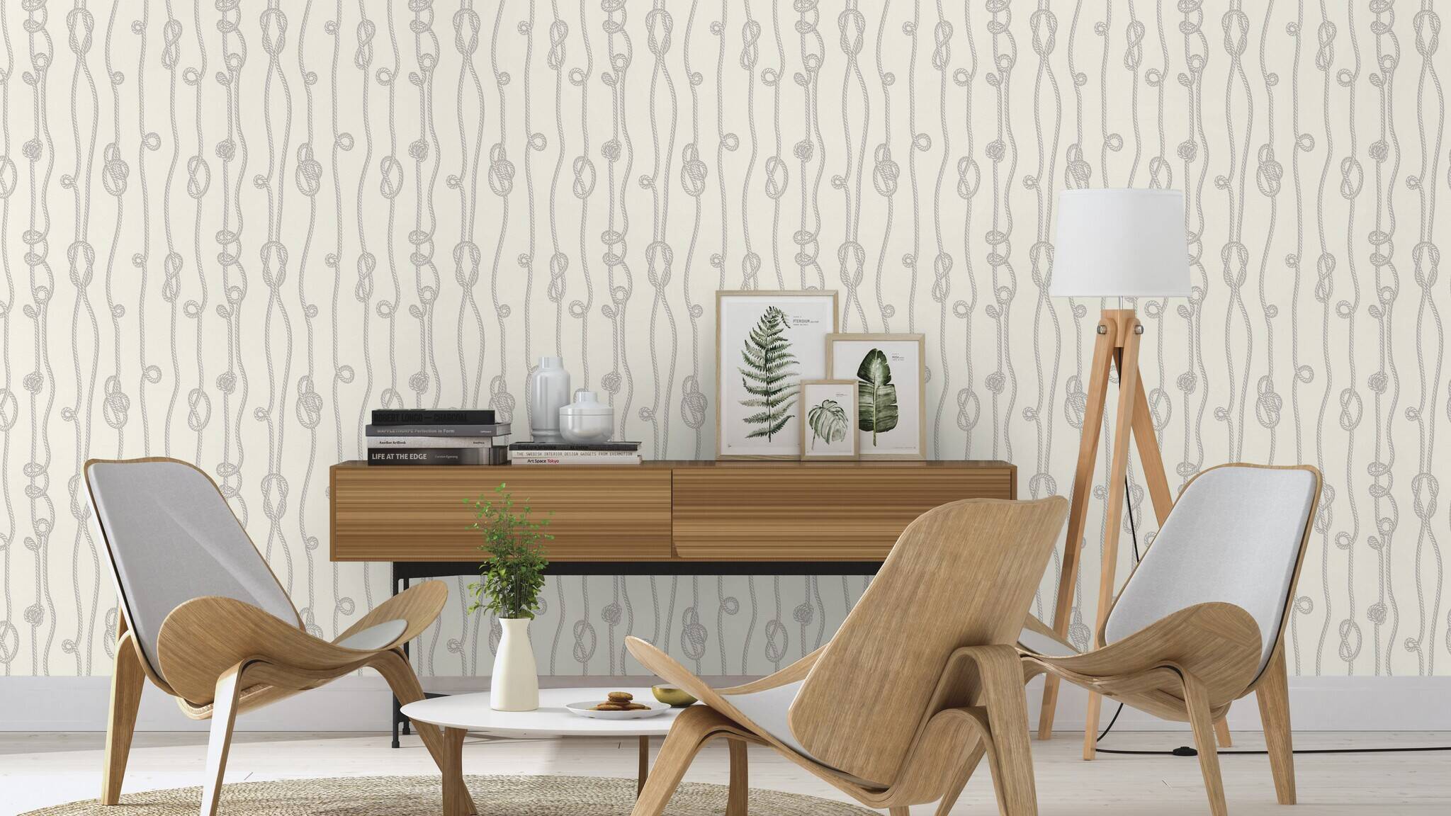 10-429169 Raumsituationen 2 Non-woven wallpaper in gray-sand Selection Relief/non-woven 429169