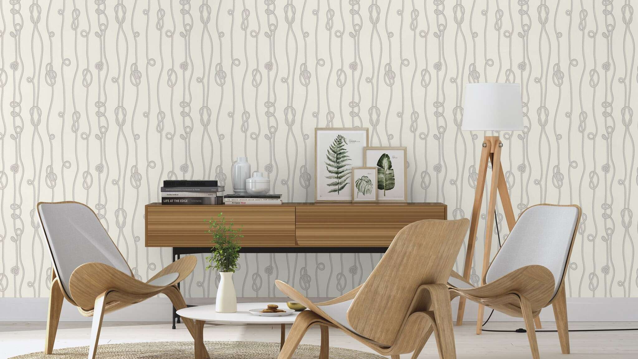 10-429169 Raumsituationen 2 Non-woven wallpaper in gray-sand Selection Relief/non-woven 429169