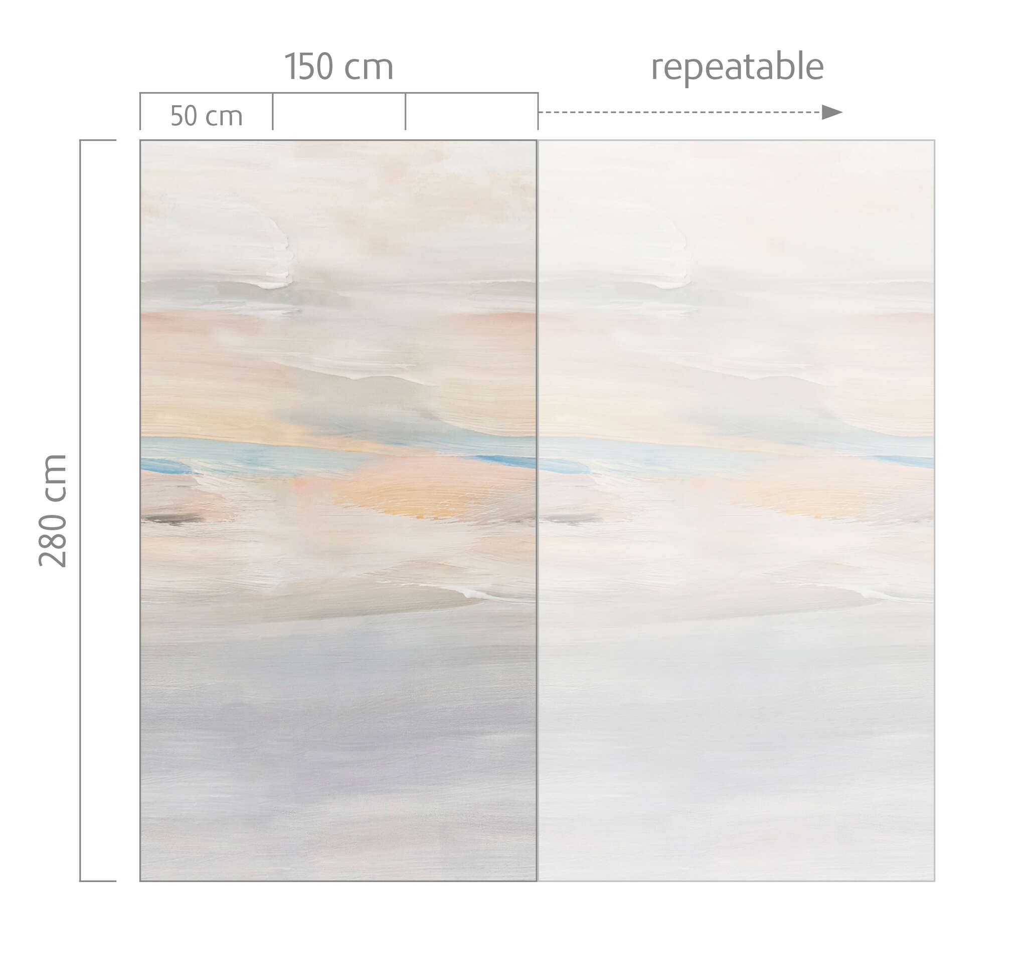 10-300356 Bildauschnitt 1 Wall mural Morning glow in Orange | Roomblush - RB479